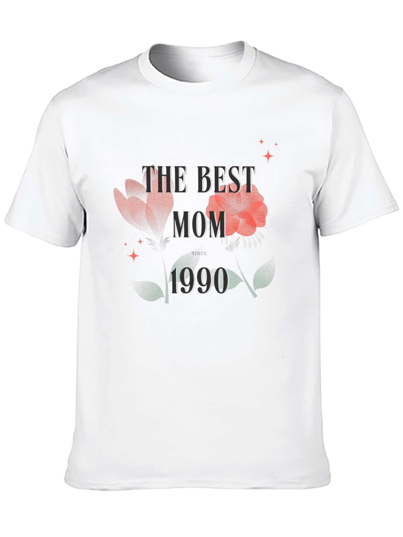 Best Mom Ever T-Shirt - Floral 1990 Design