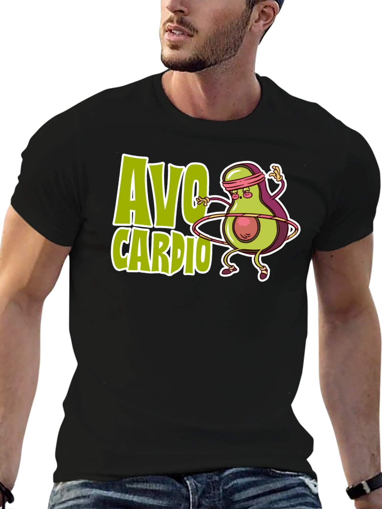 Avo Cardio T-Shirt - Avocado Workout Tee