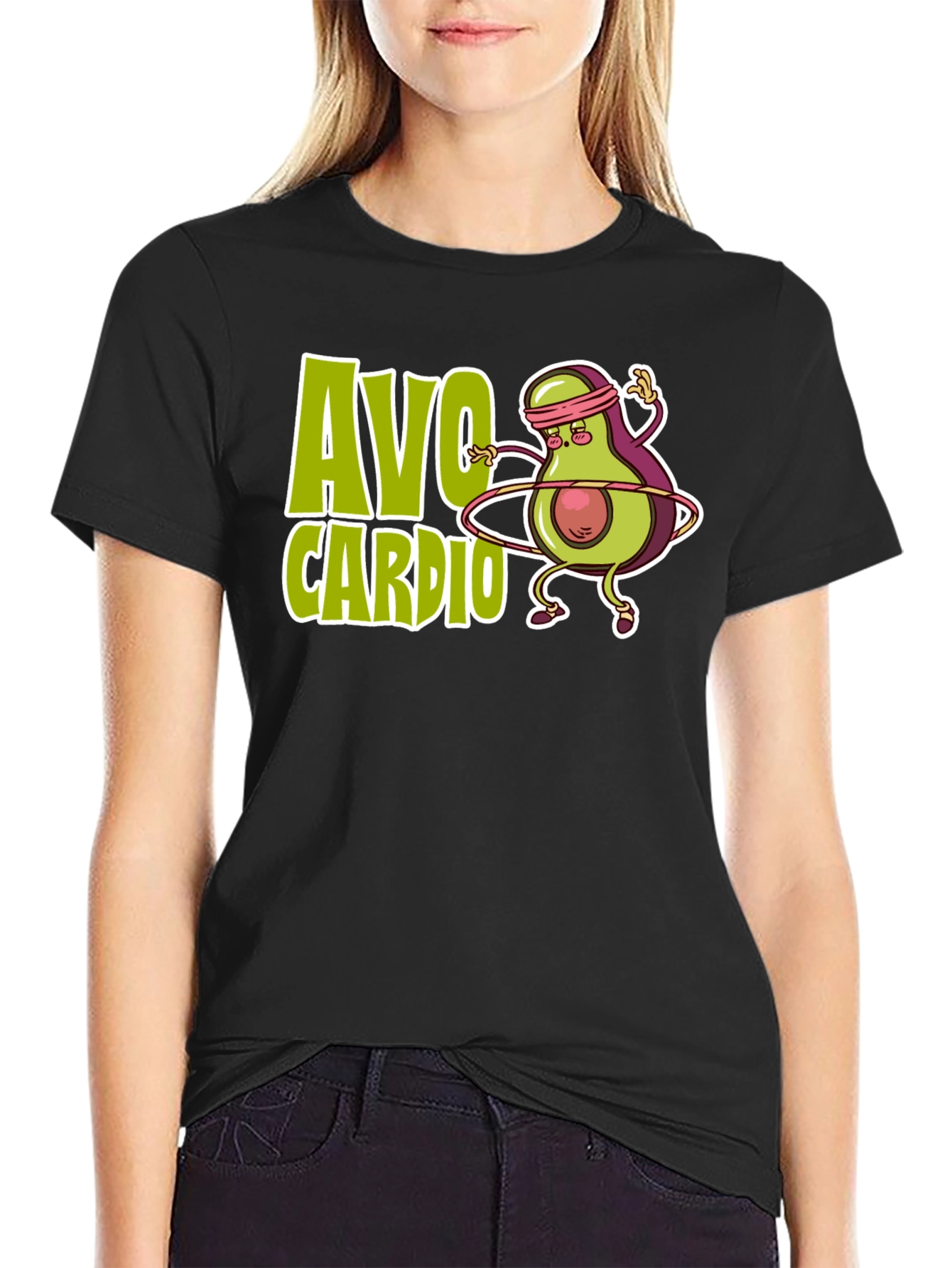 Avo Cardio T-Shirt - Avocado Workout Tee