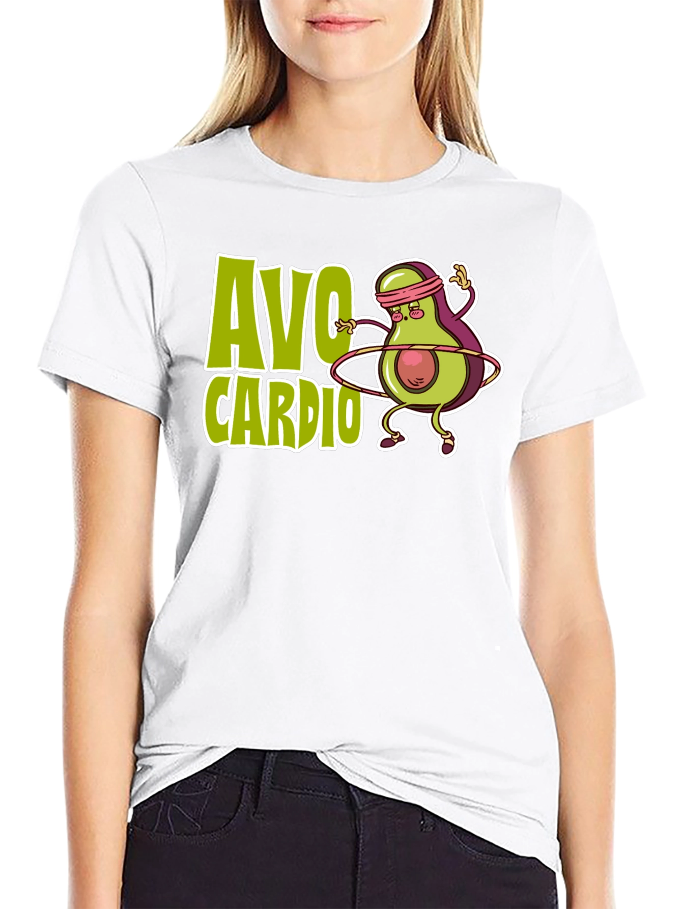 Avo Cardio T-Shirt - Avocado Workout Tee