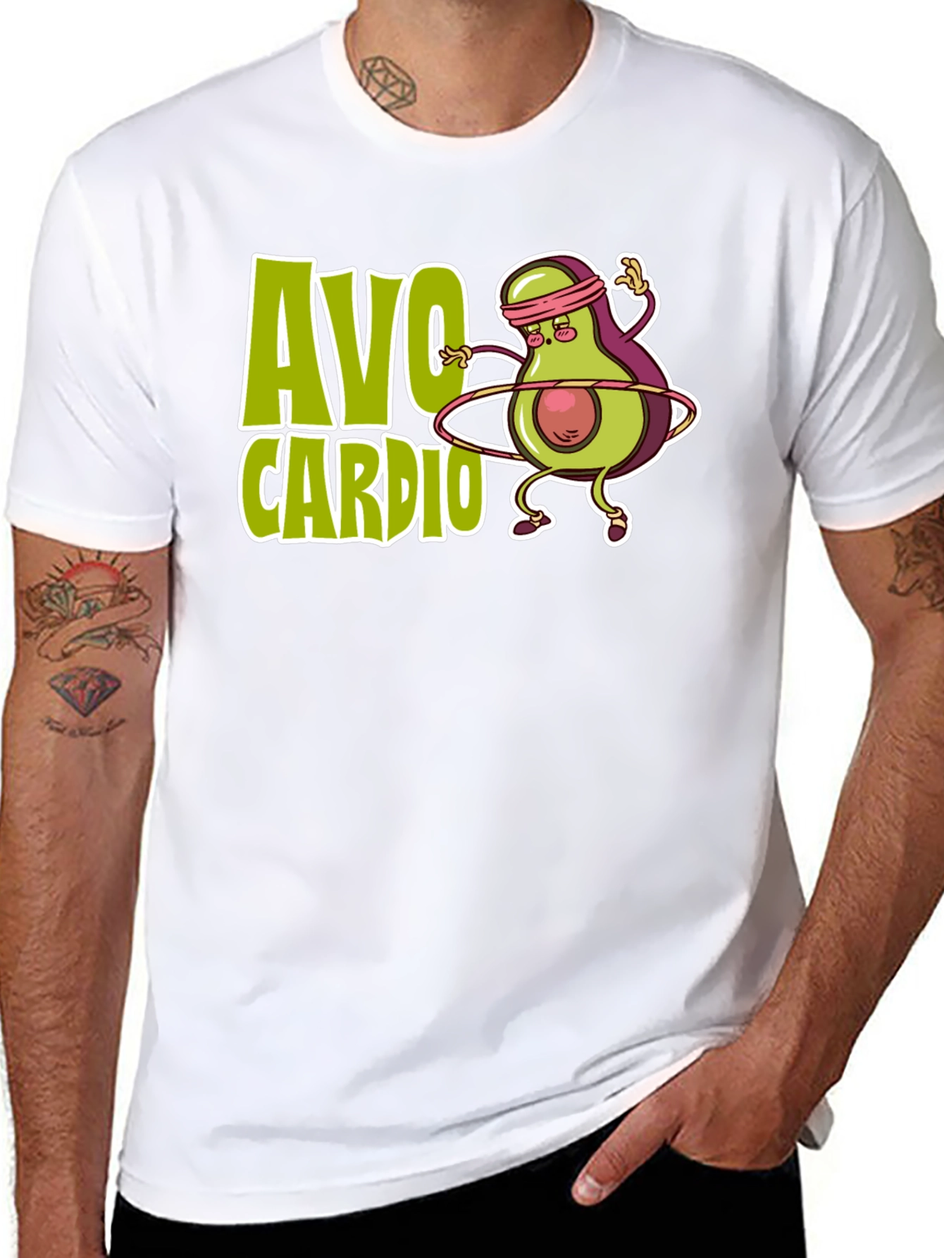 Avo Cardio T-Shirt - Avocado Workout Tee