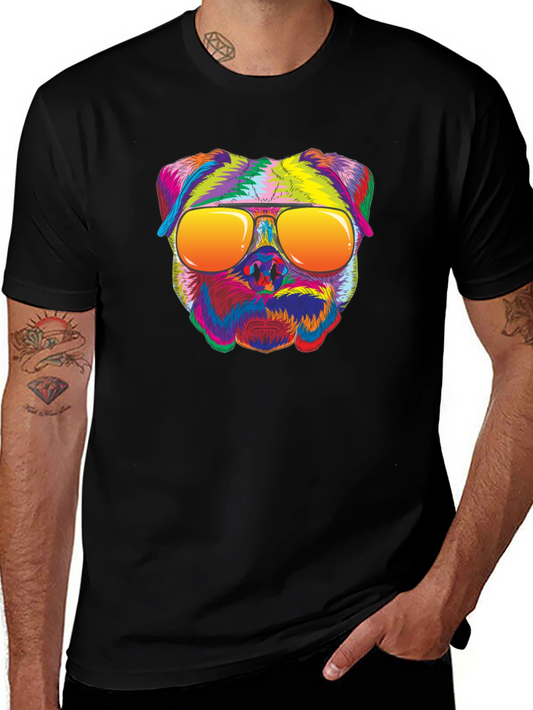 Cool Dog Graphic T-Shirt - Unisex Black Tee