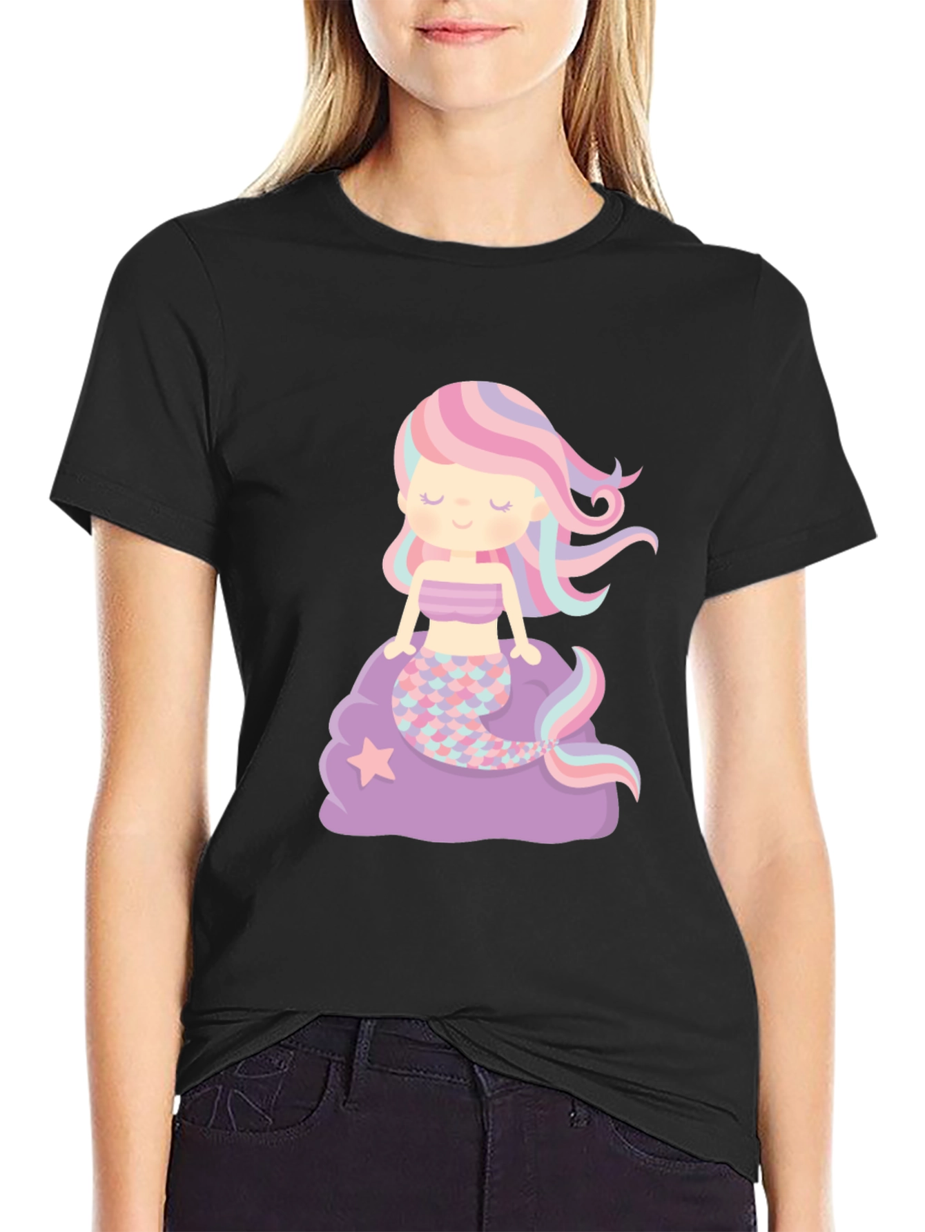 Cute Mermaid Graphic T-Shirt
