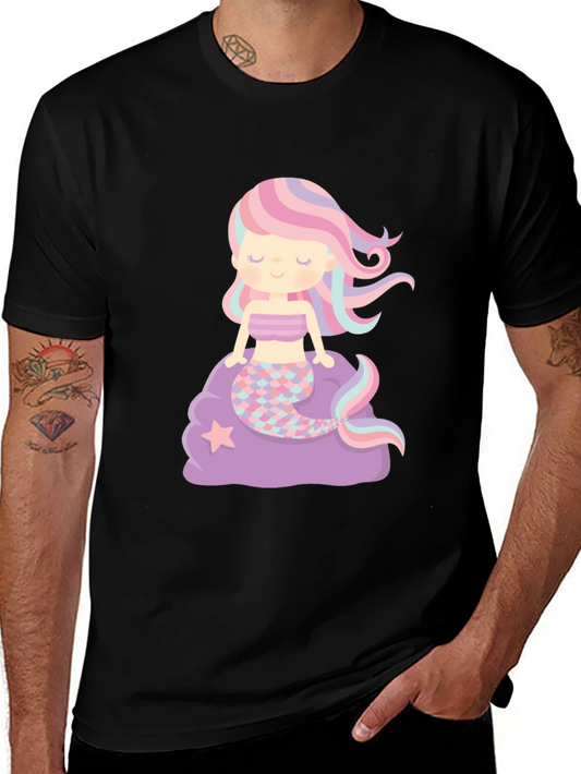 Cute Mermaid Graphic T-Shirt