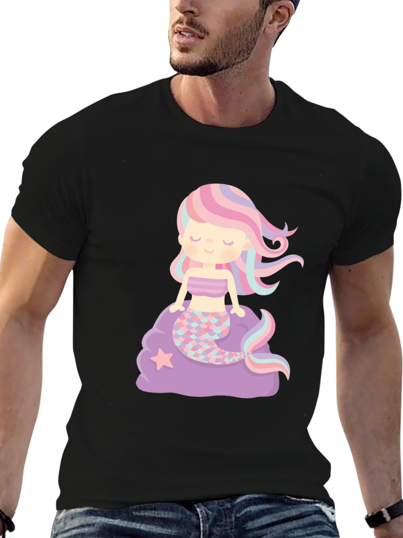 Cute Mermaid Graphic T-Shirt