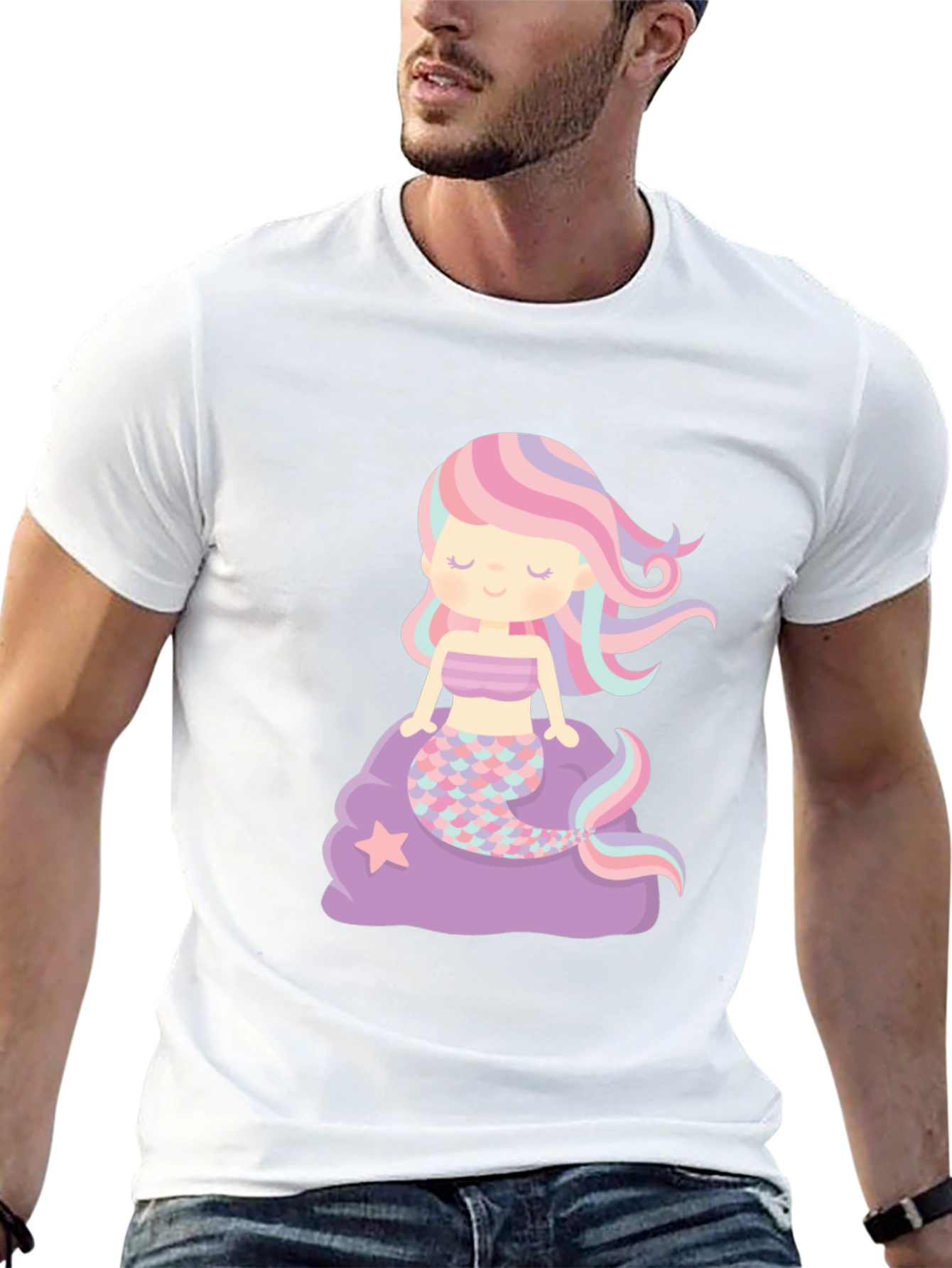 Cute Mermaid Graphic T-Shirt