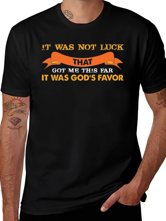 Gods Favor Graphic Tee - Inspirational Black T-Shirt