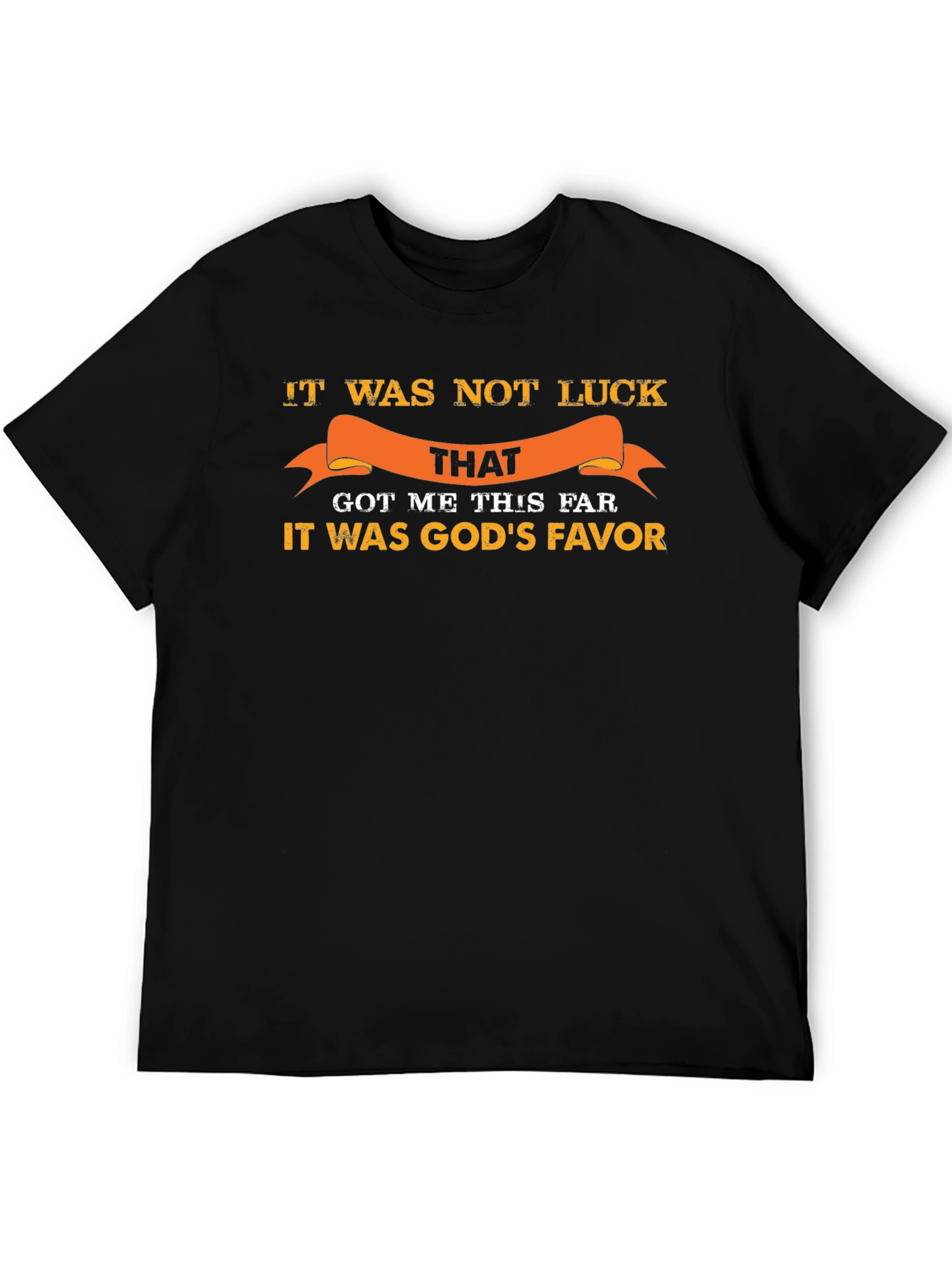 Gods Favor Graphic Tee - Inspirational Black T-Shirt