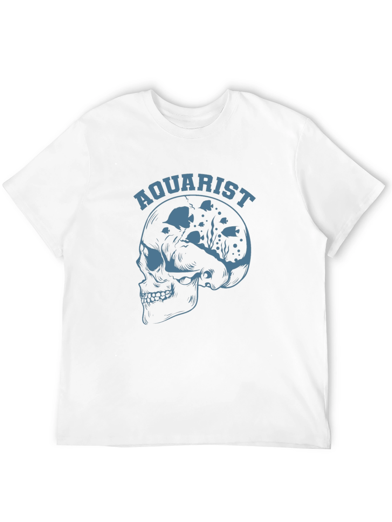 Aquarist Skull Graphic Tee - Black