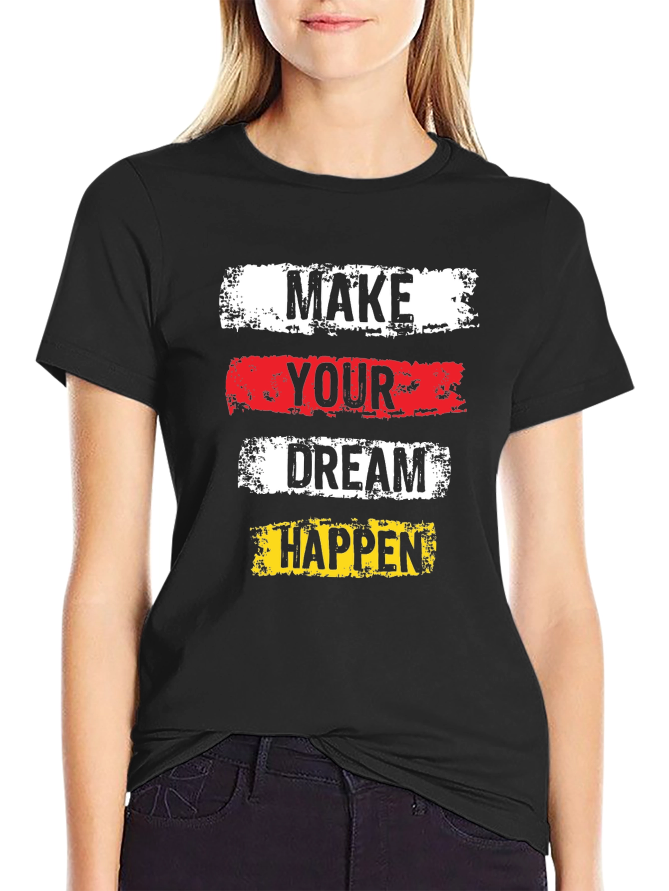 Inspirational Graphic Tee - Make Your Dream Happen!