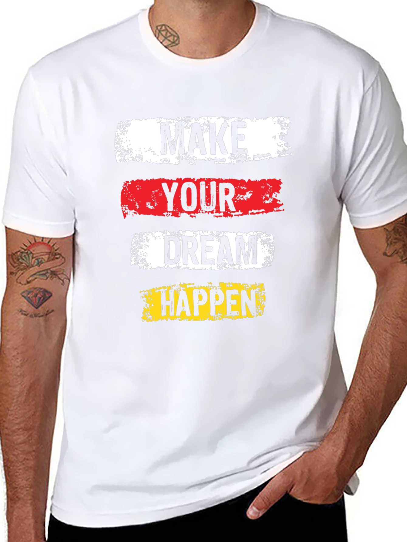 Inspirational Graphic Tee - Make Your Dream Happen!