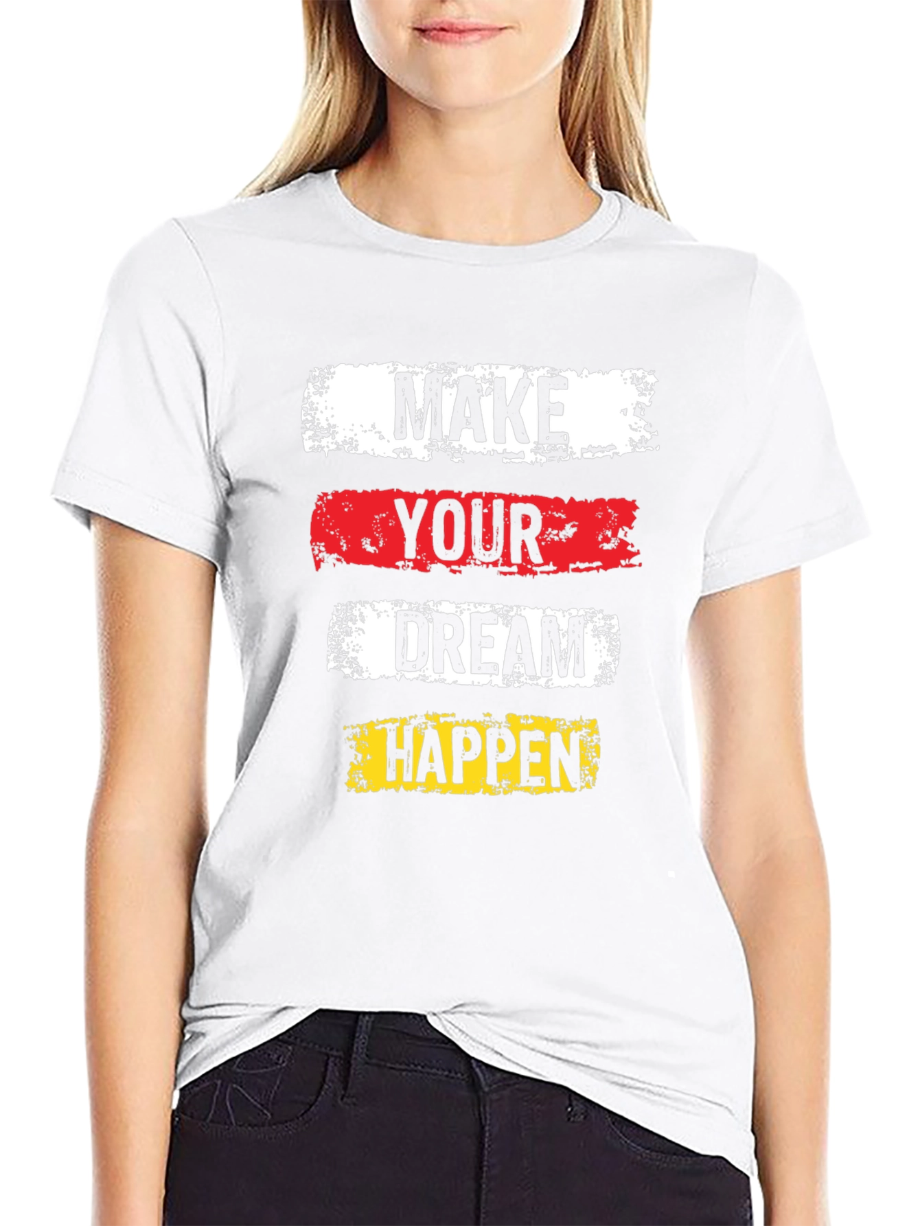 Inspirational Graphic Tee - Make Your Dream Happen!