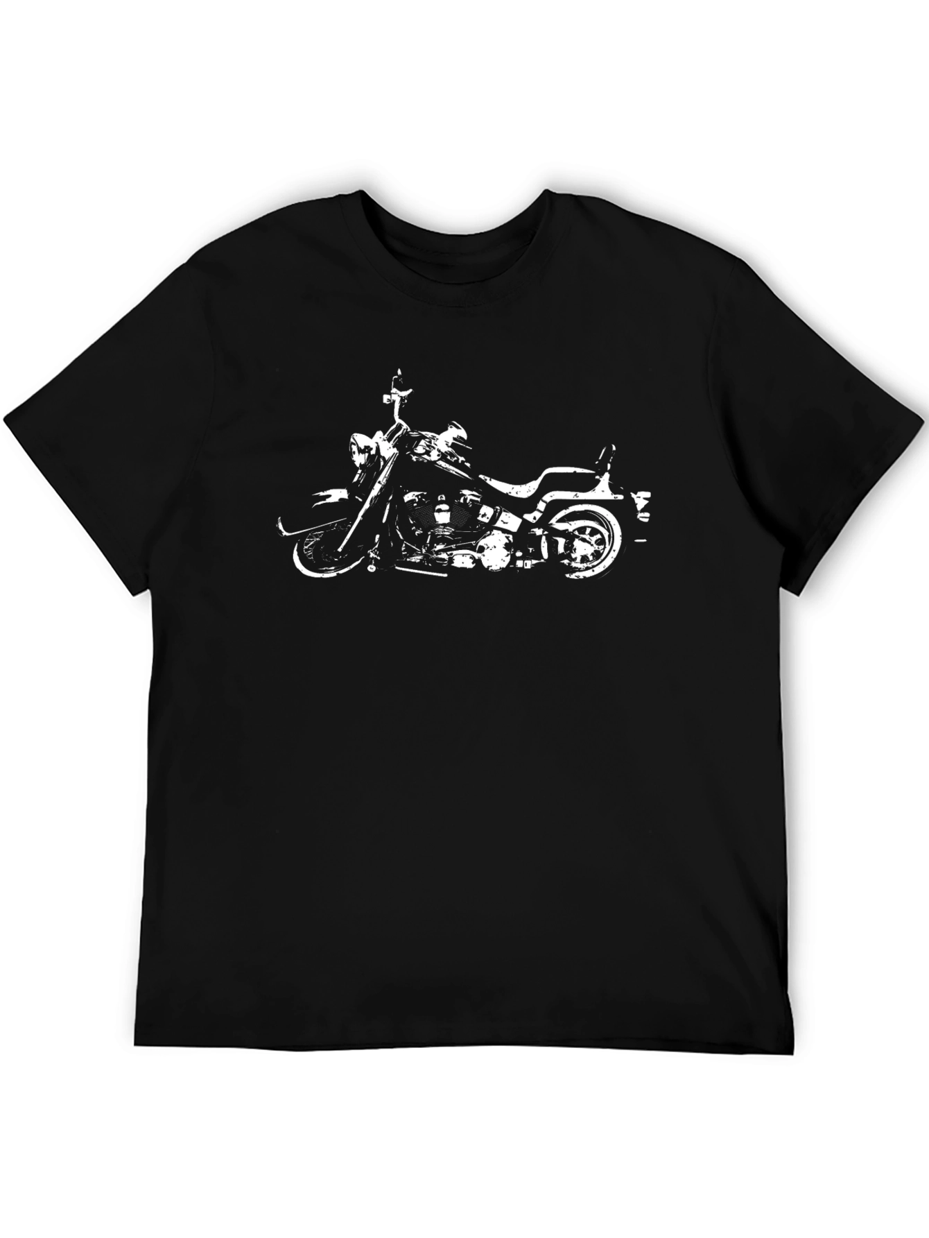 Motorcycle Graphic Black T-Shirt