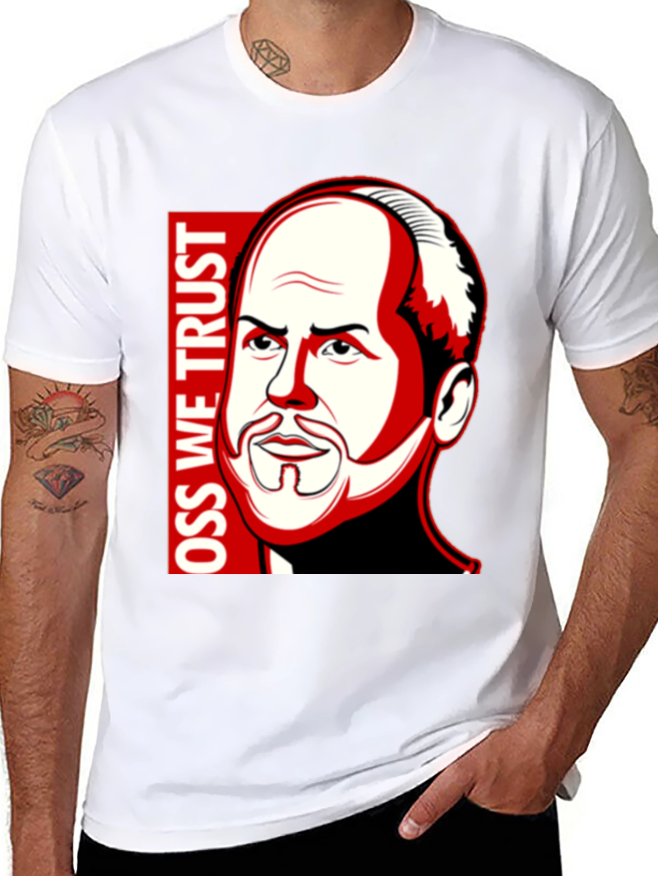 OSS We Trust Graphic Black T-Shirt