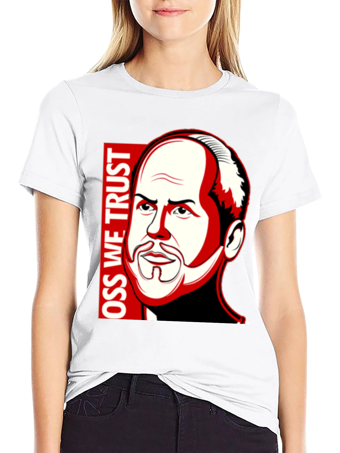 OSS We Trust Graphic Black T-Shirt