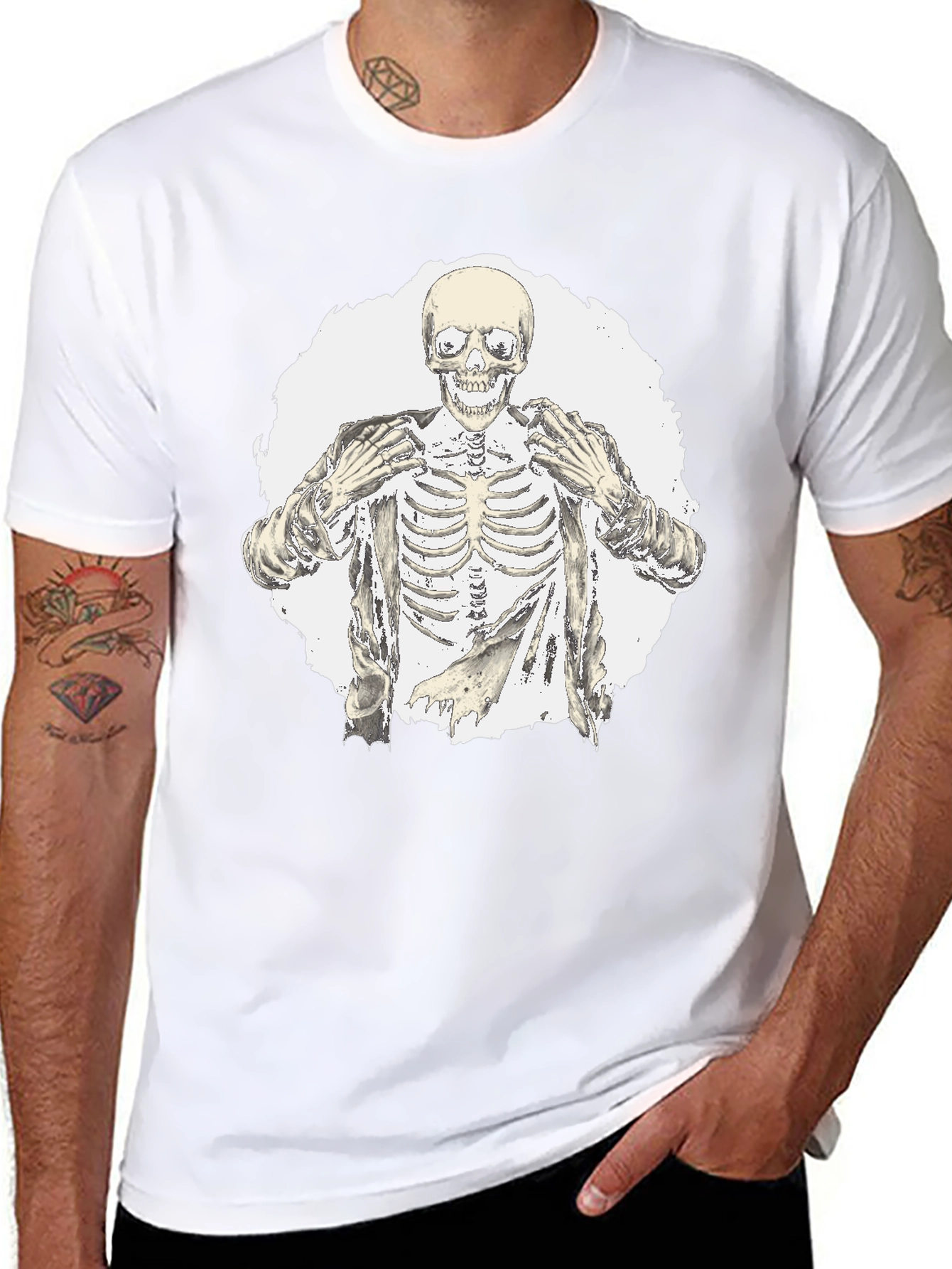 Skeleton Graphic Tee - Bold Style