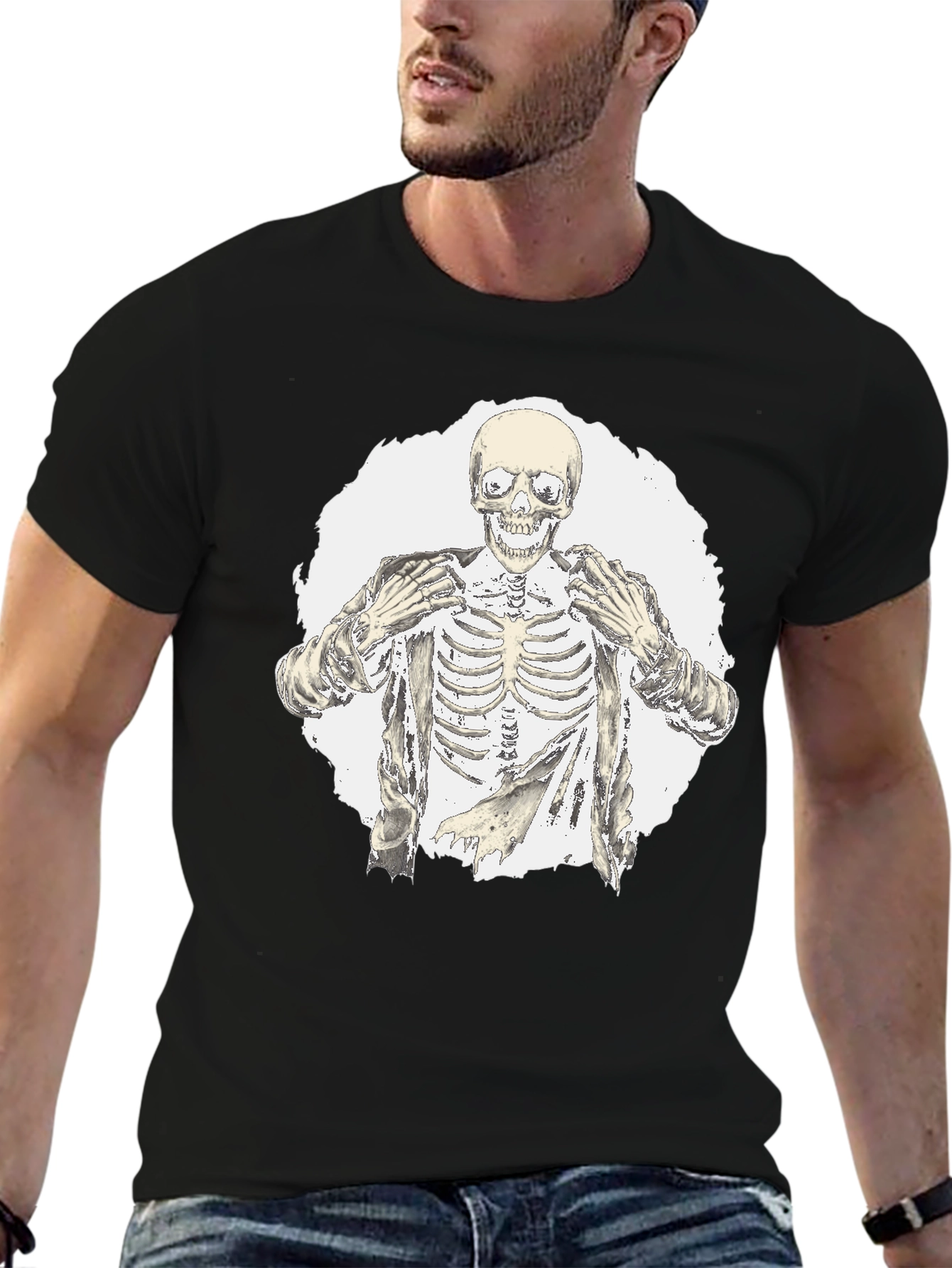 Skeleton Graphic Tee - Bold Style