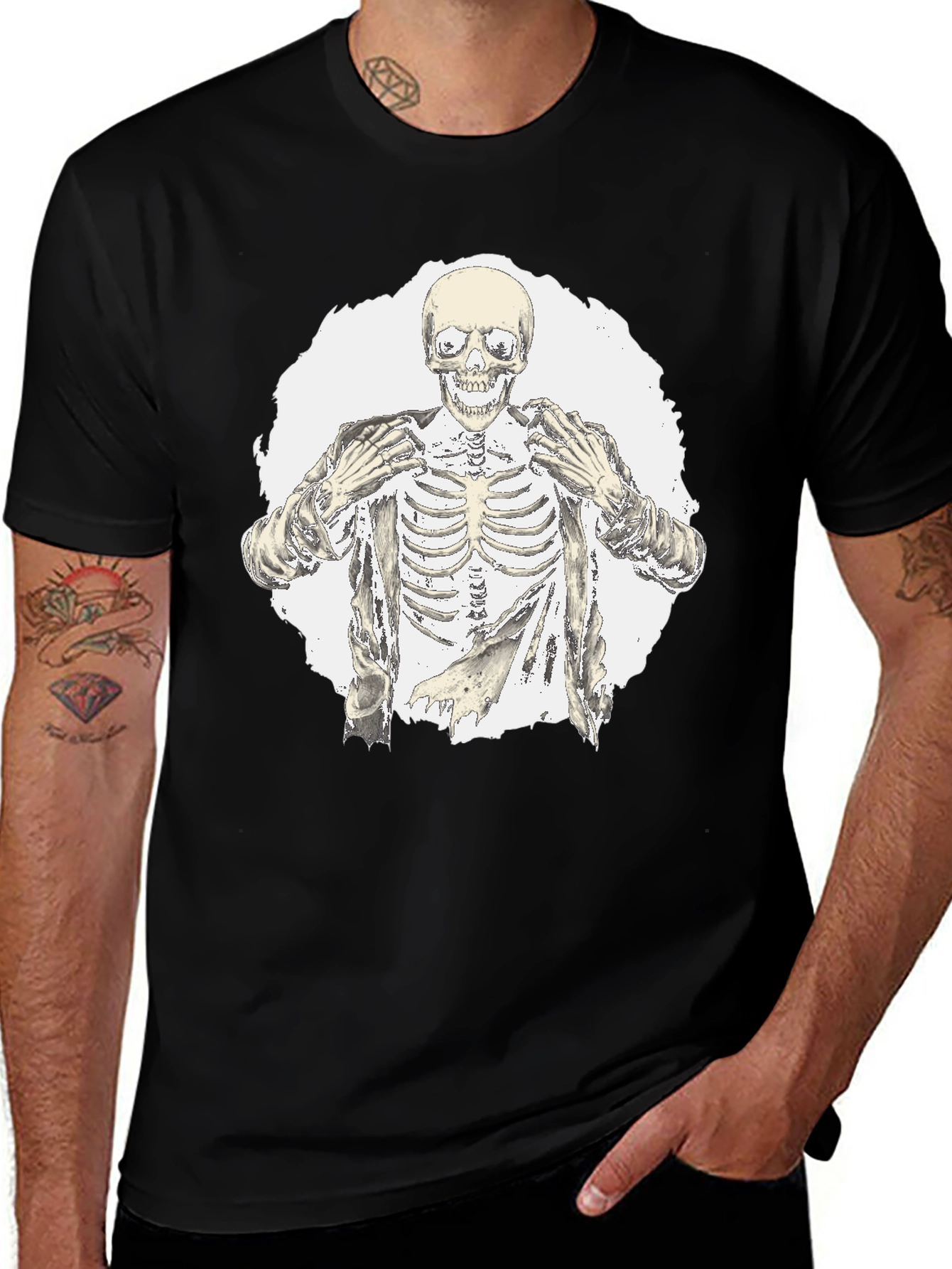 Skeleton Graphic Tee - Bold Style