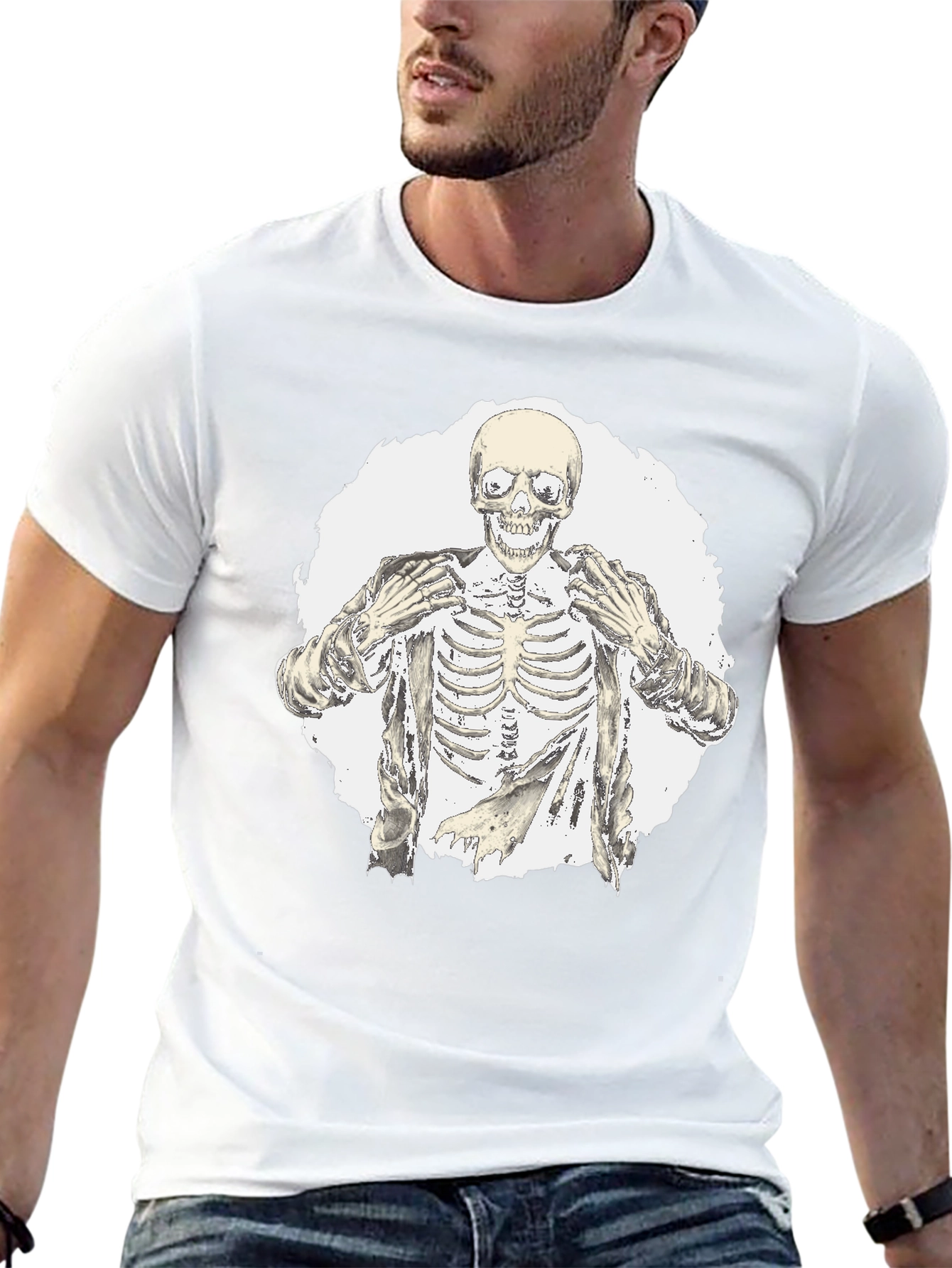 Skeleton Graphic Tee - Bold Style