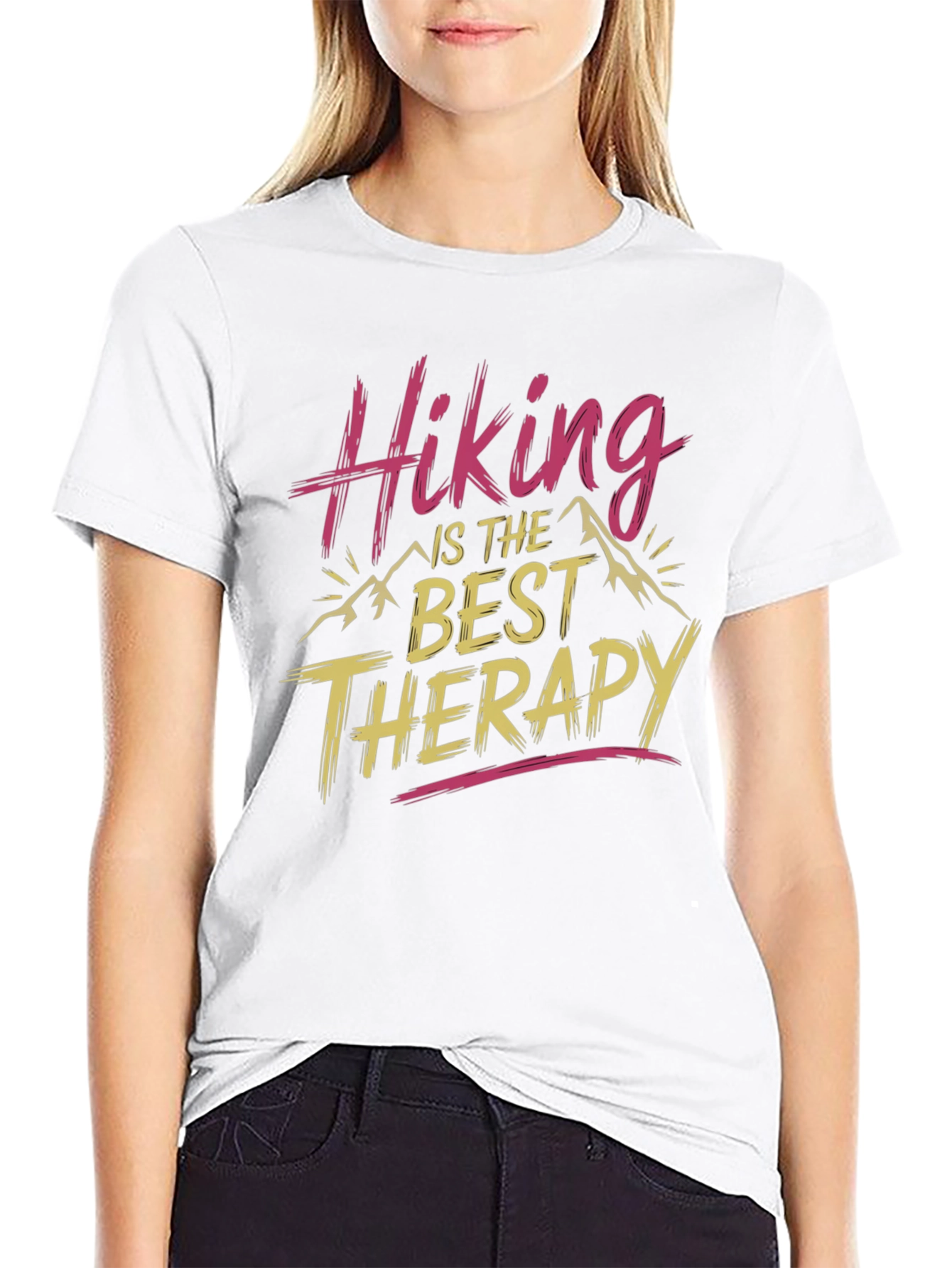 Hiking is the Best Therapy Graphic Tee