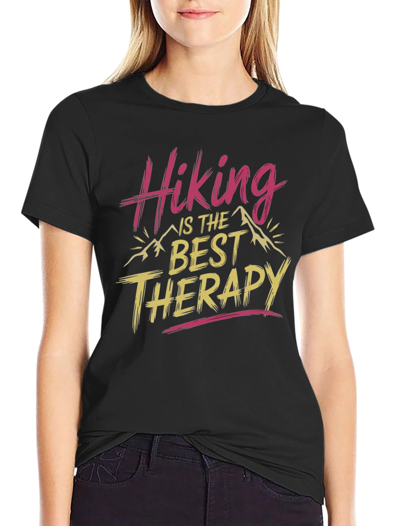 Hiking is the Best Therapy Graphic Tee