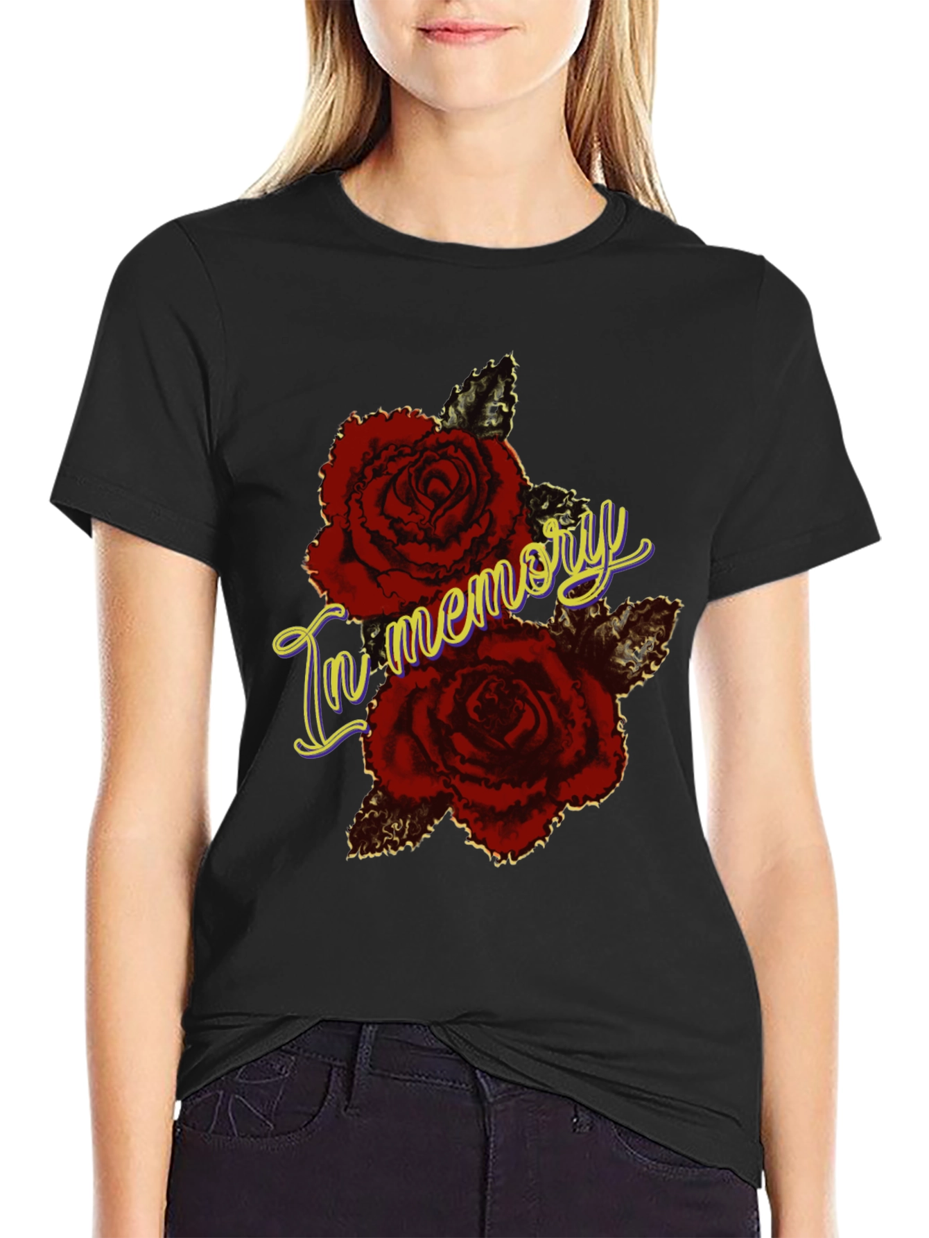 In Memory Roses Graphic T-Shirt