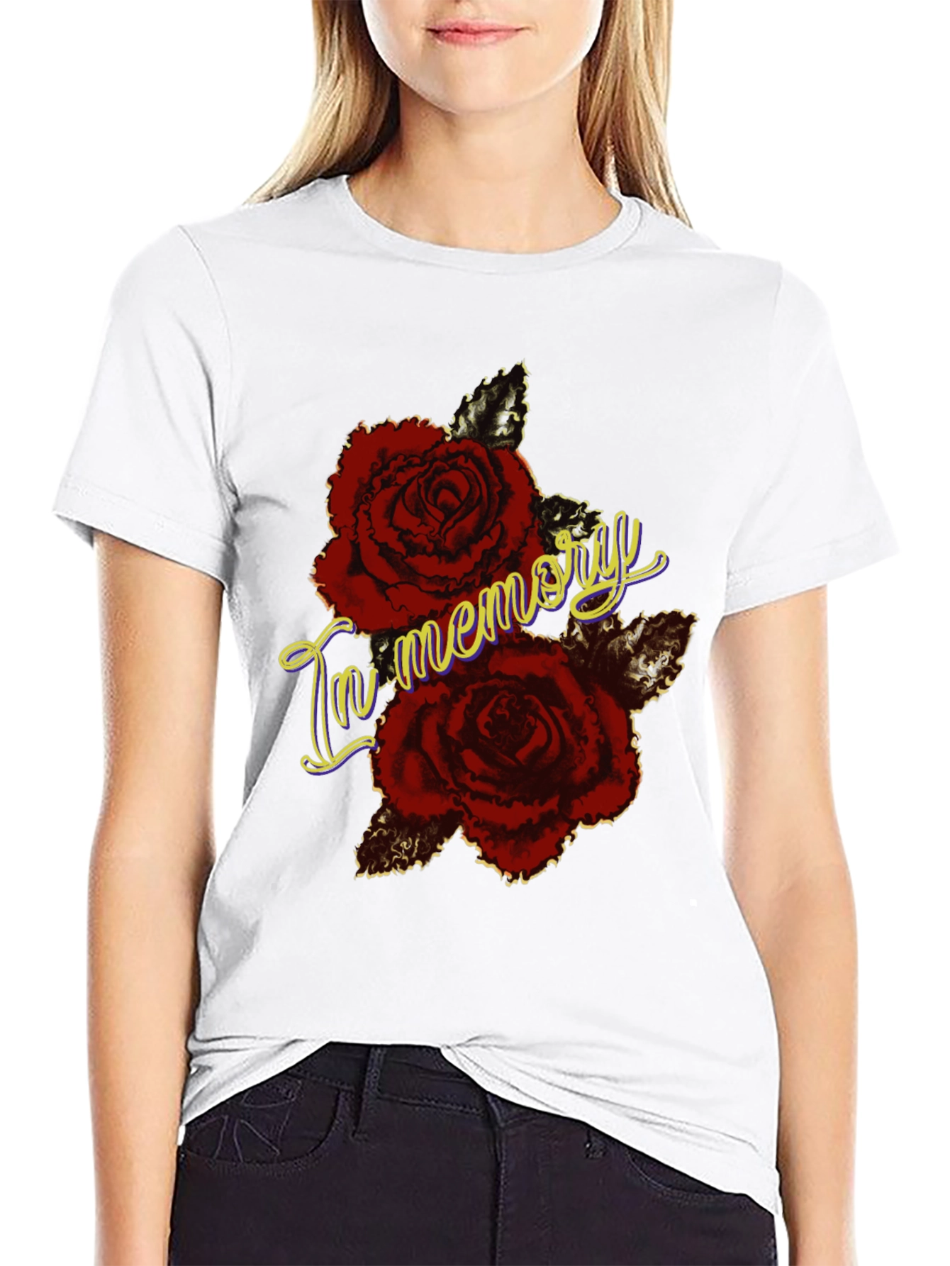 In Memory Roses Graphic T-Shirt