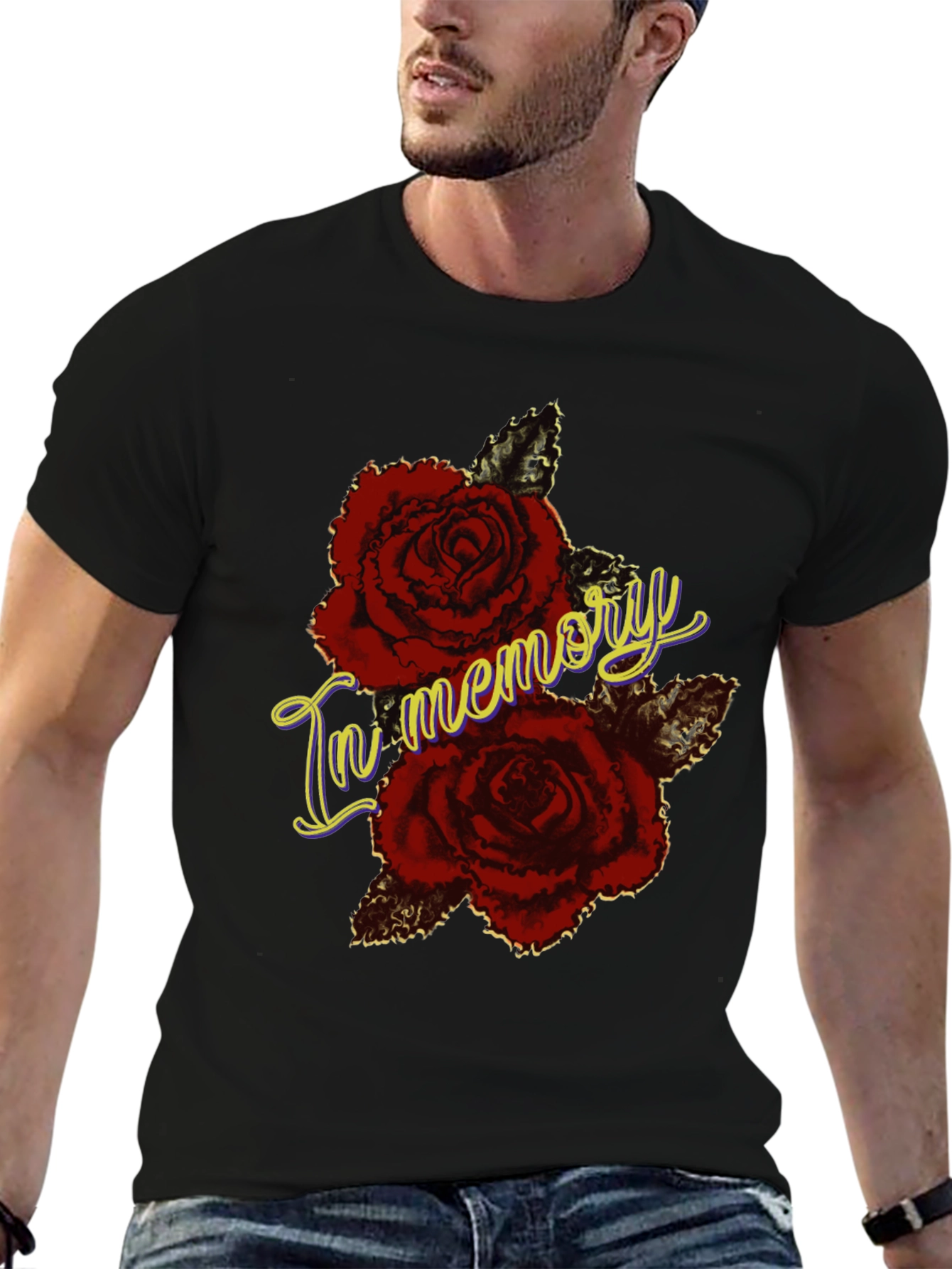 In Memory Roses Graphic T-Shirt