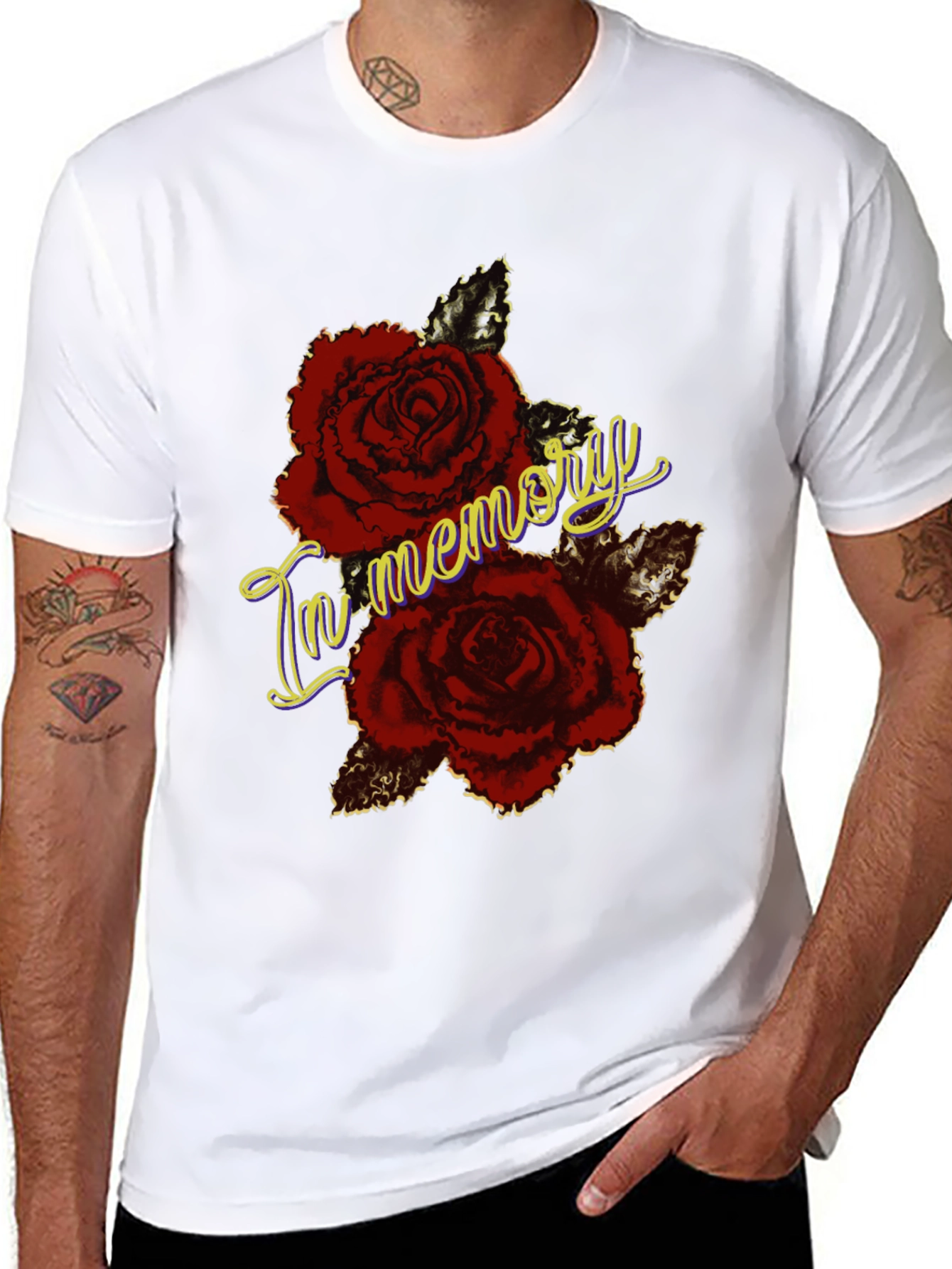 In Memory Roses Graphic T-Shirt