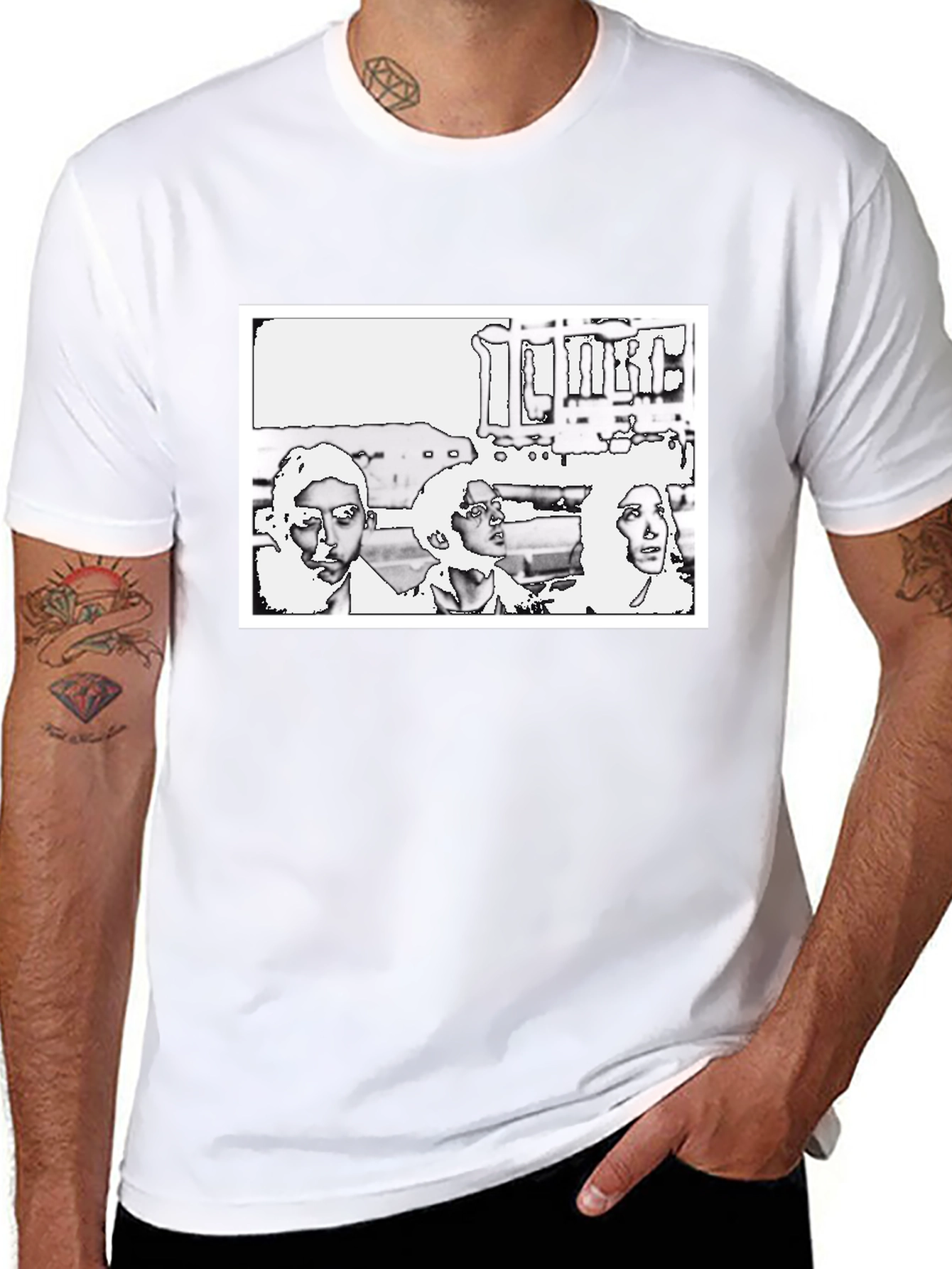 Abstract Graphic Print T-Shirt