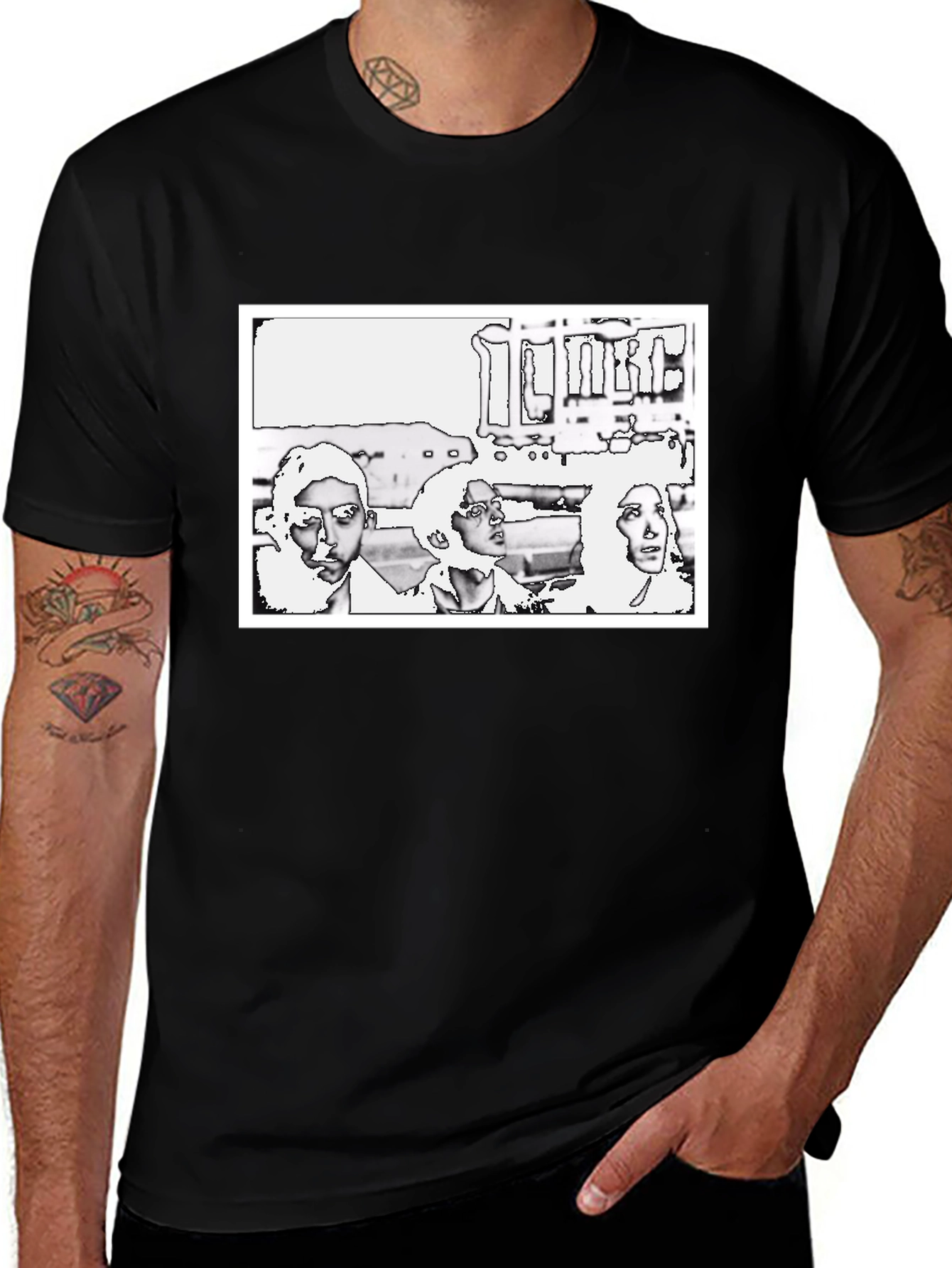 Abstract Graphic Print T-Shirt