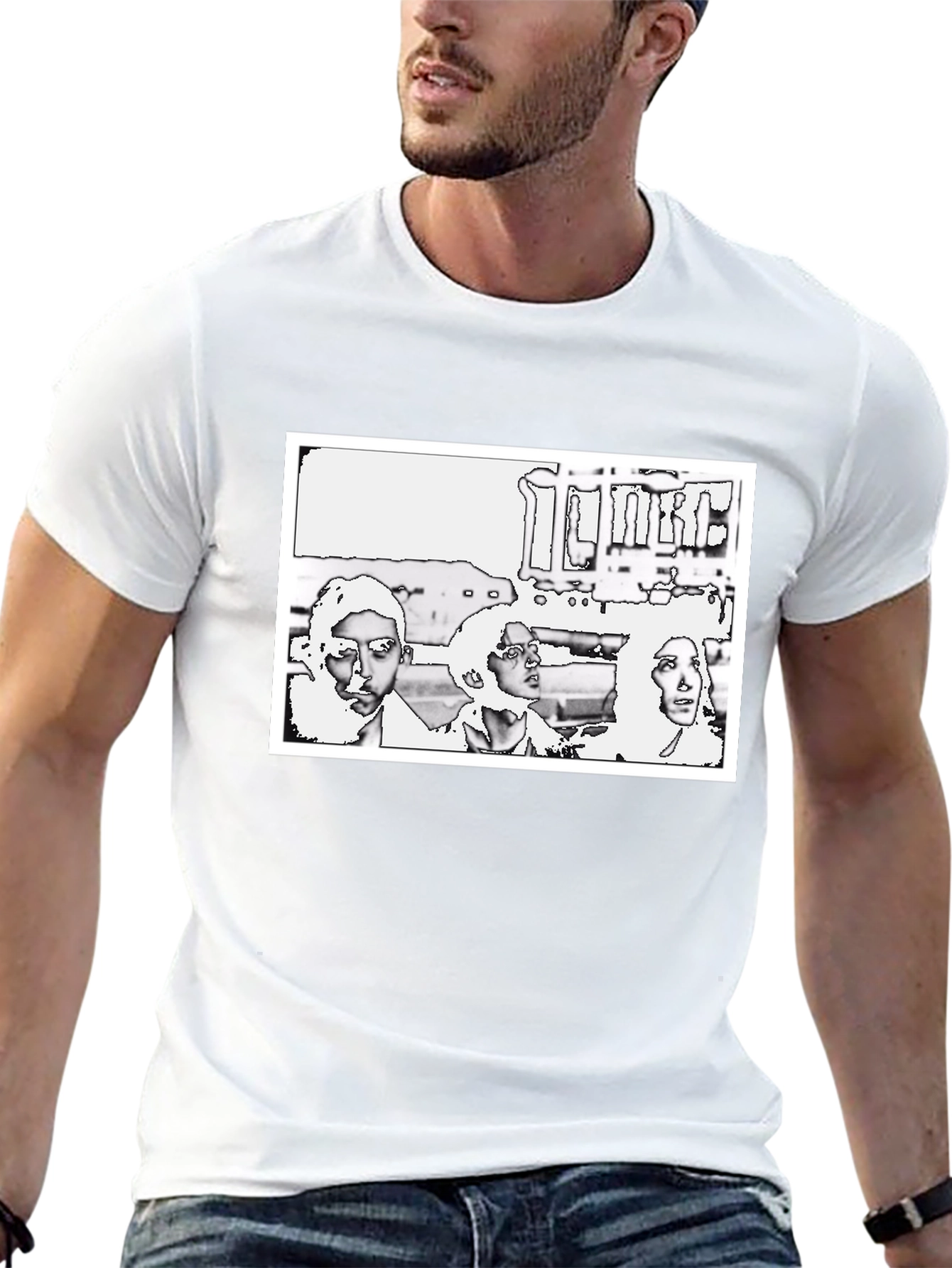 Abstract Graphic Print T-Shirt