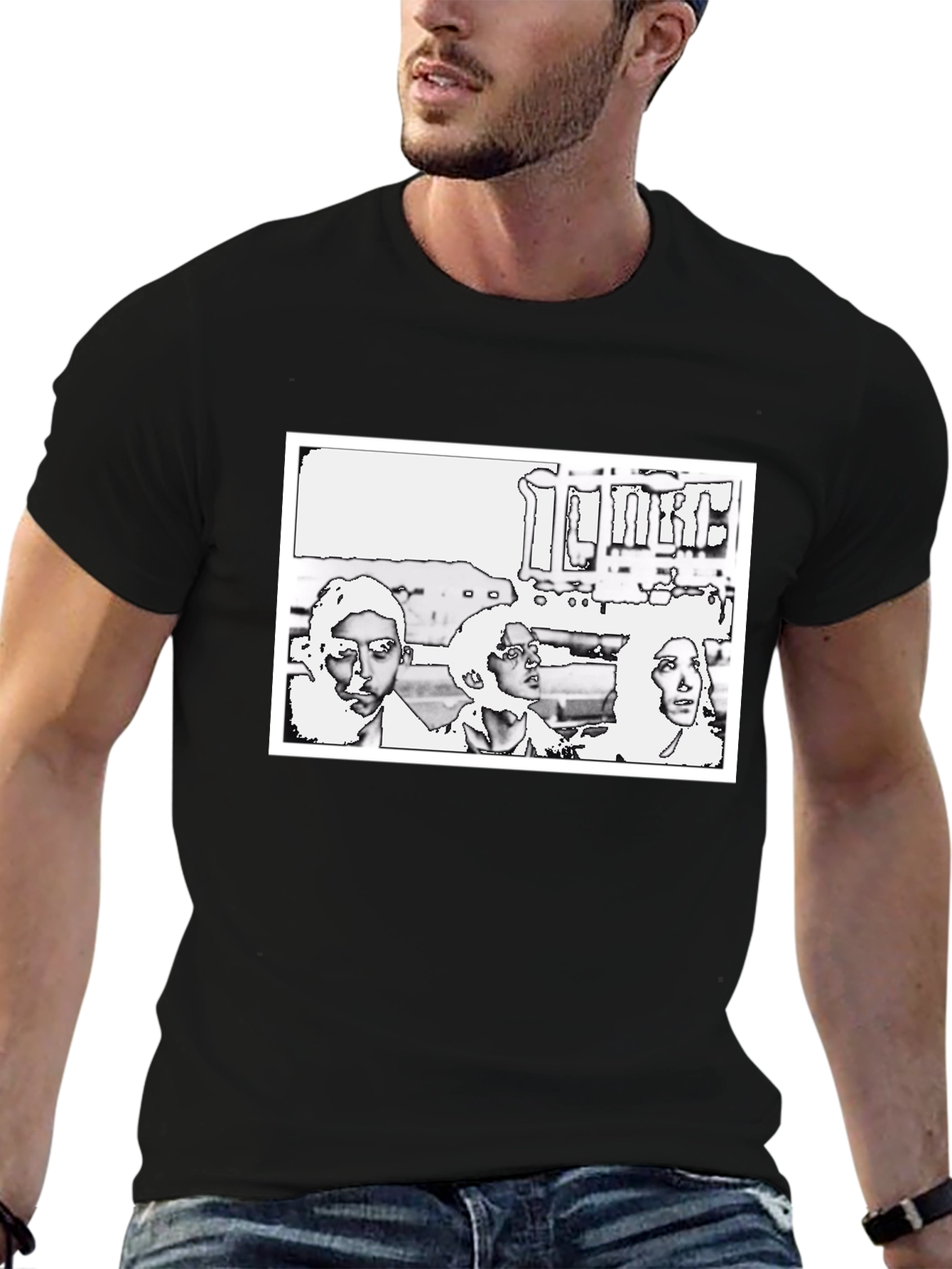 Abstract Graphic Print T-Shirt