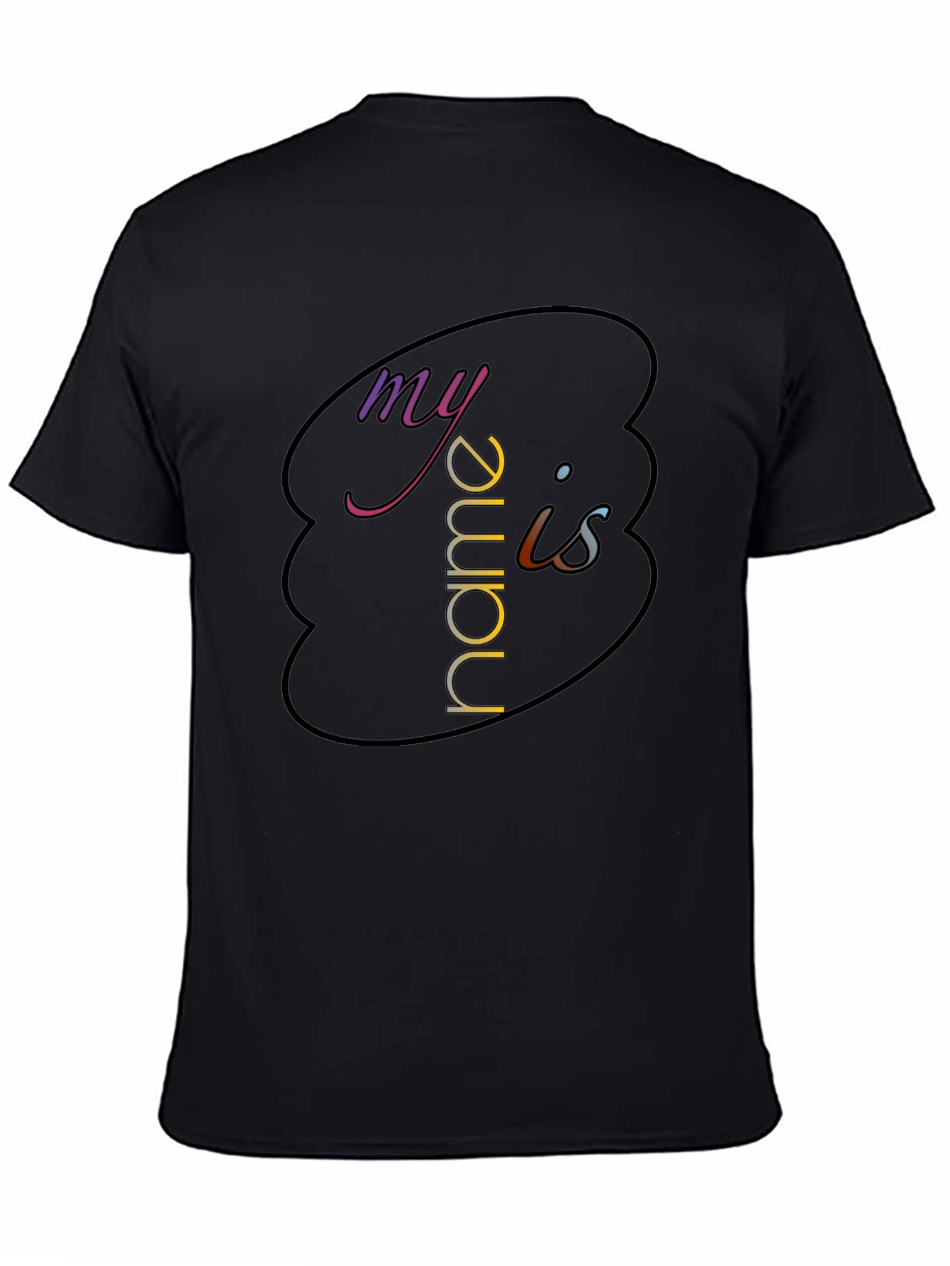My Name Is - Graphic Black T-Shirt