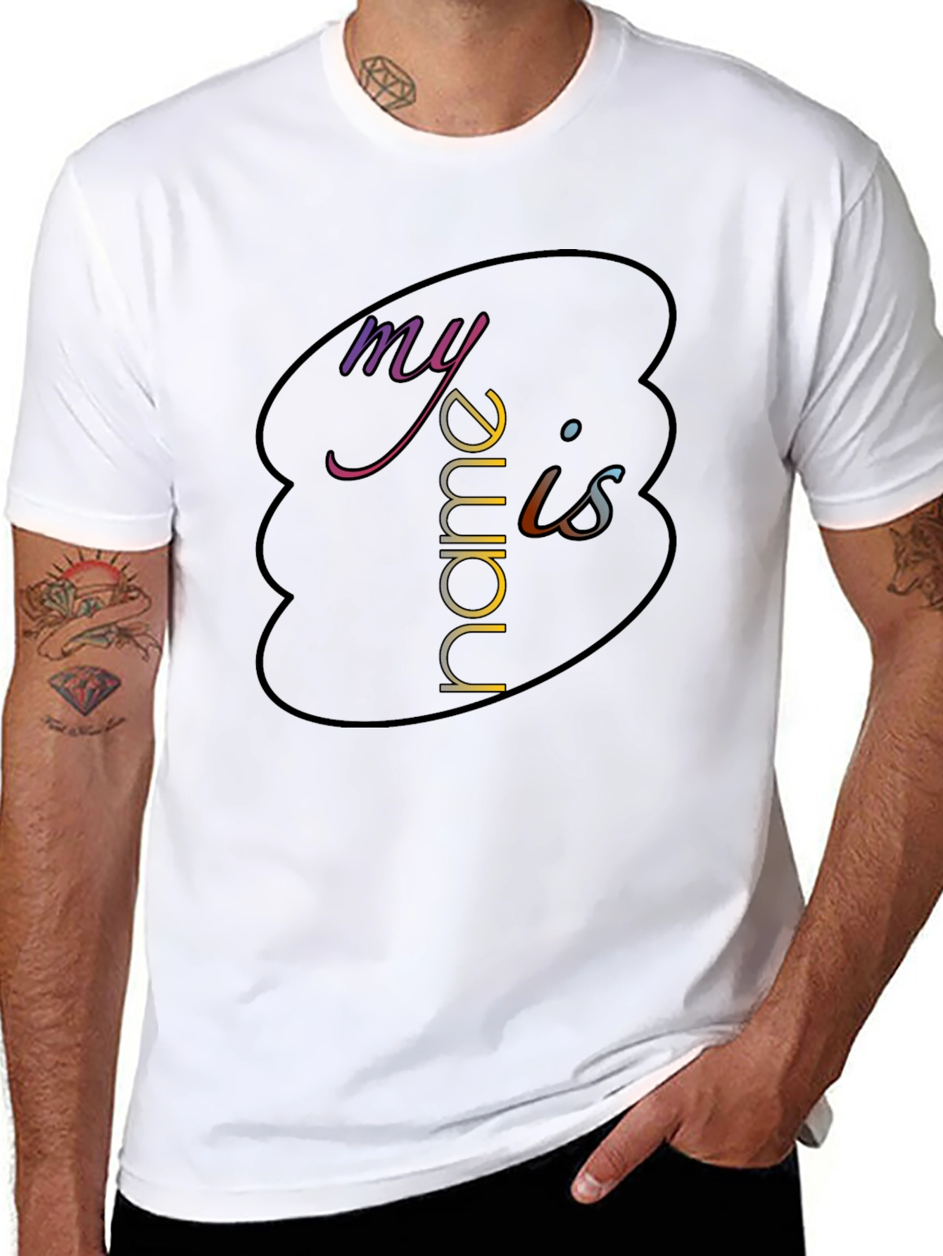 My Name Is - Graphic Black T-Shirt
