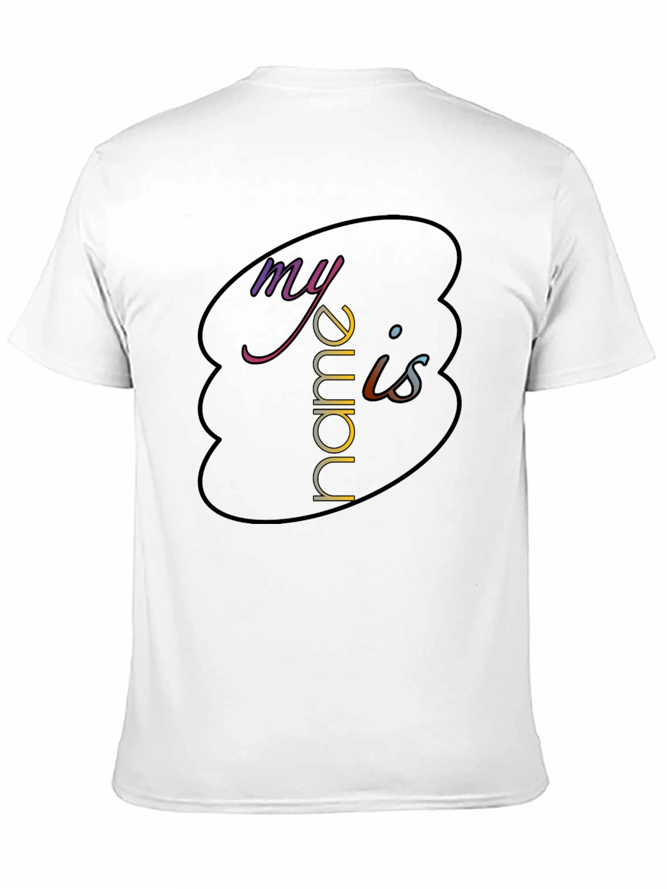 My Name Is - Graphic Black T-Shirt