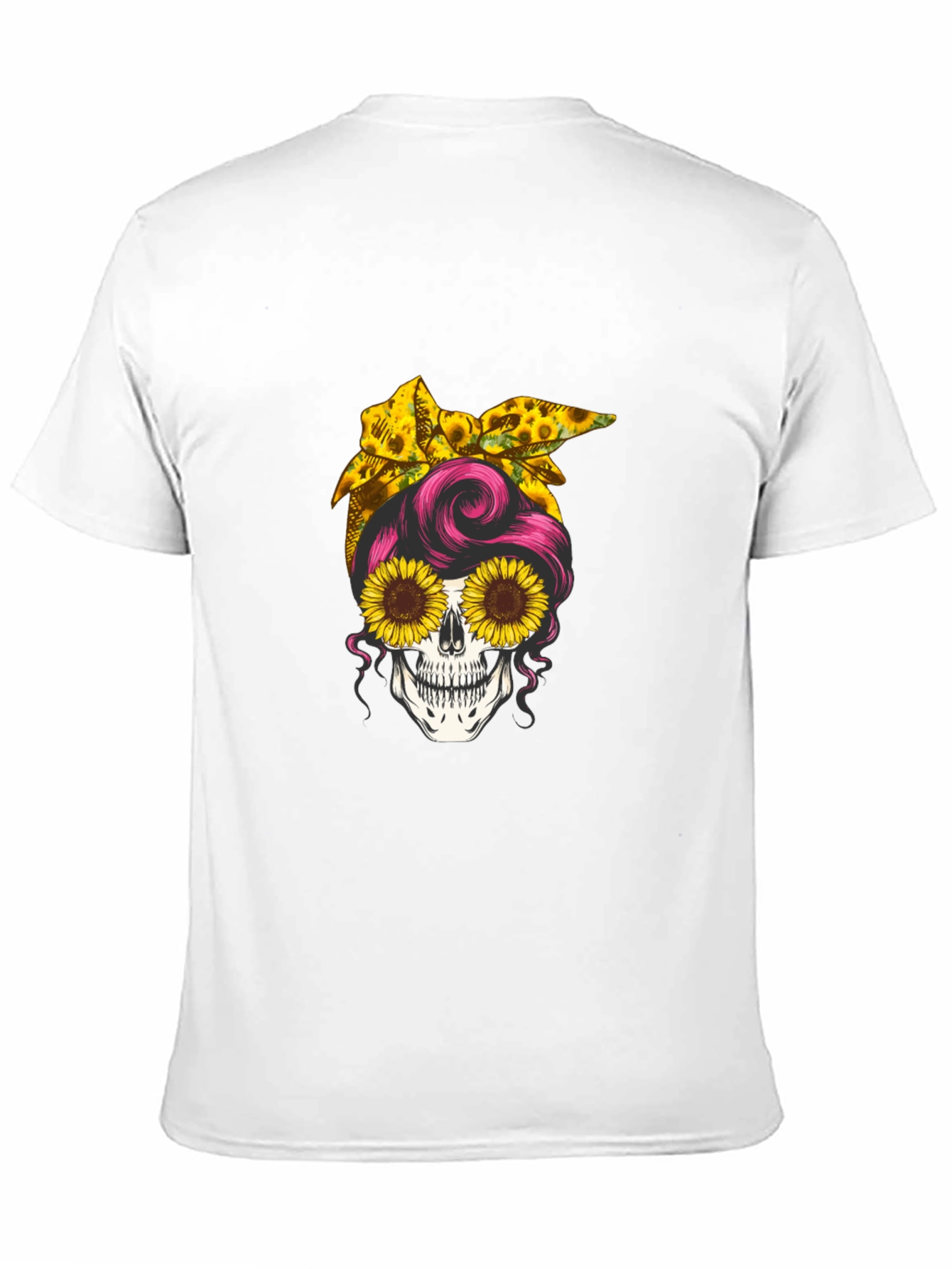 Sunflower Skull T-Shirt - Stylish Graphic Tee