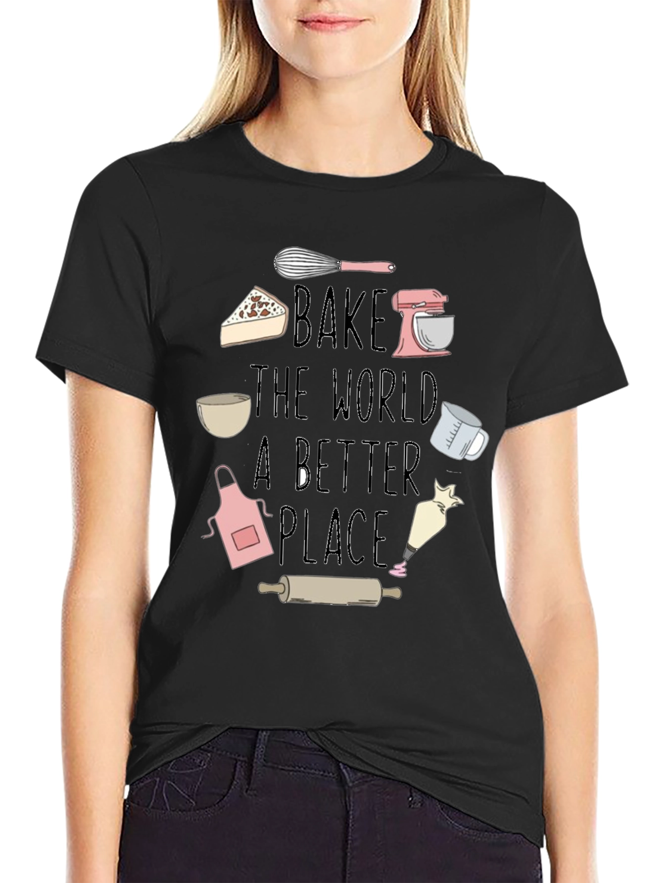 Bake the World Better T-Shirt - Chef Gift