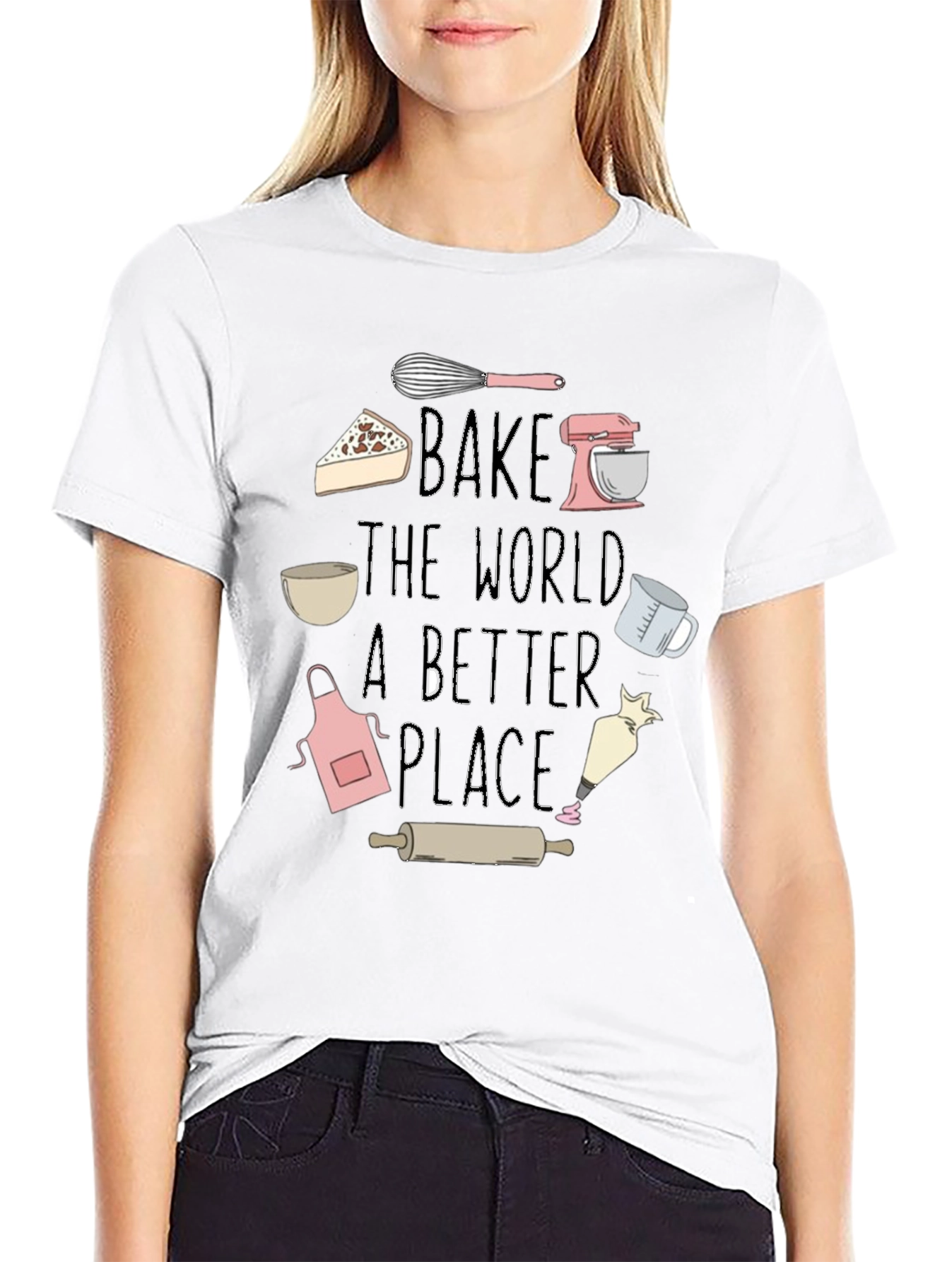 Bake the World Better T-Shirt - Chef Gift