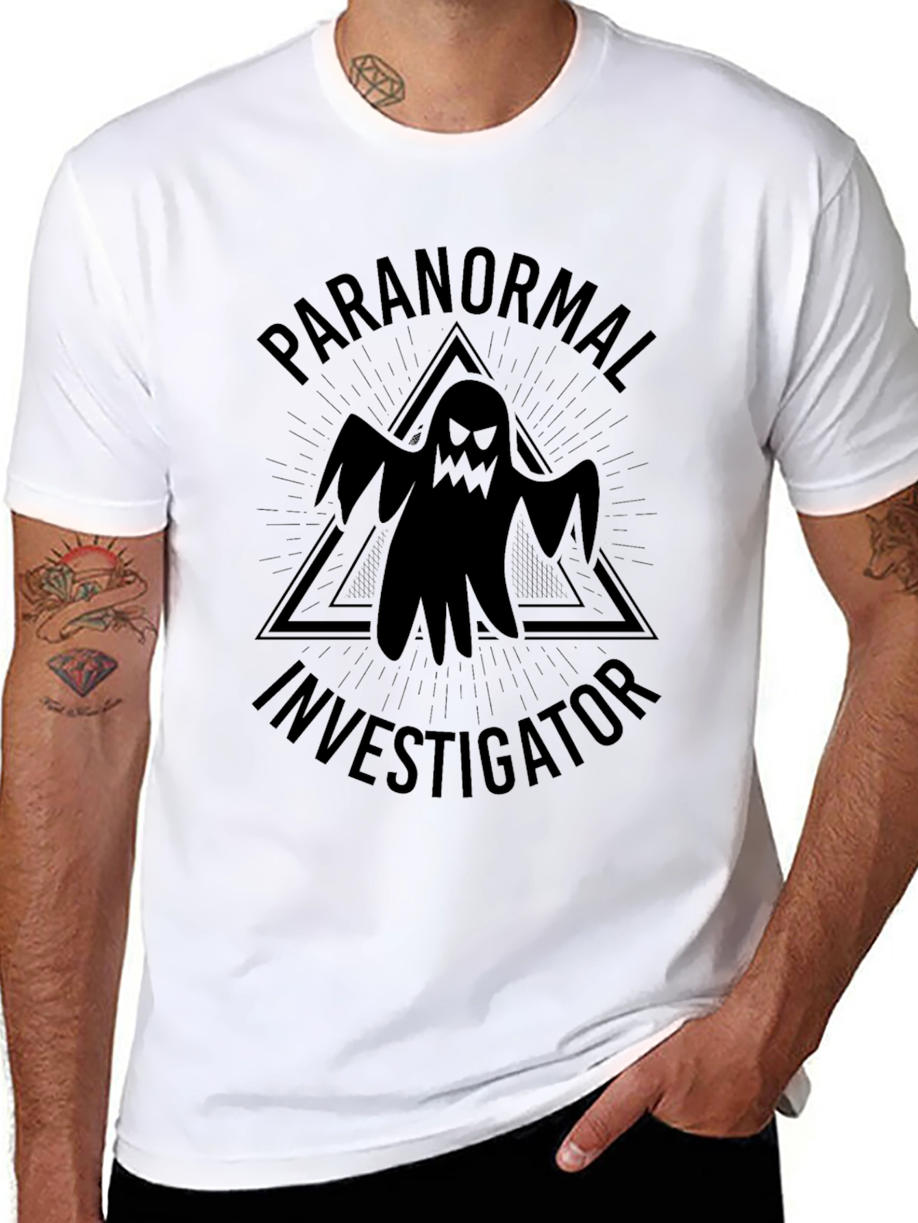 Paranormal Investigator Graphic Tee - Black