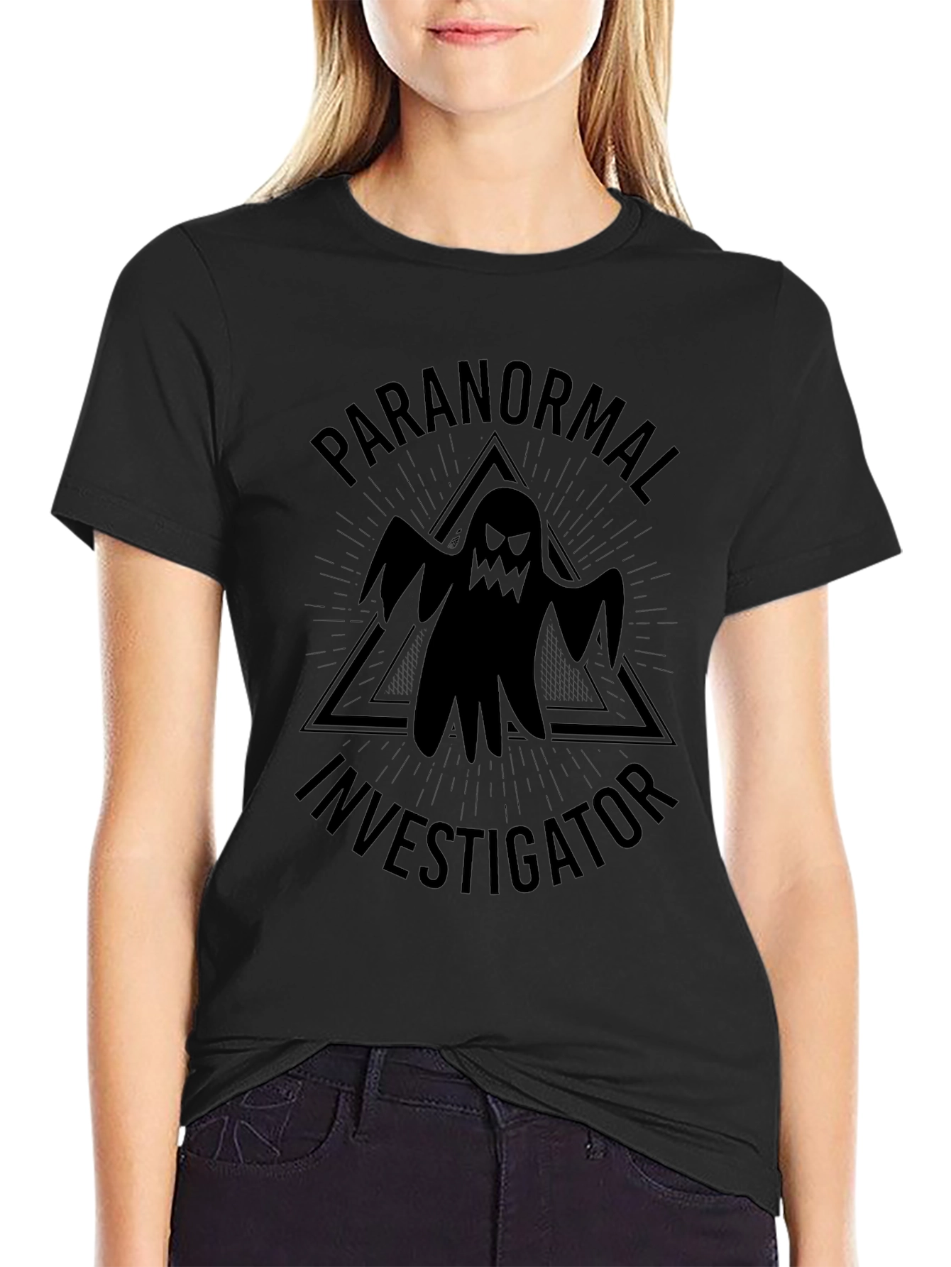 Paranormal Investigator Graphic Tee - Black
