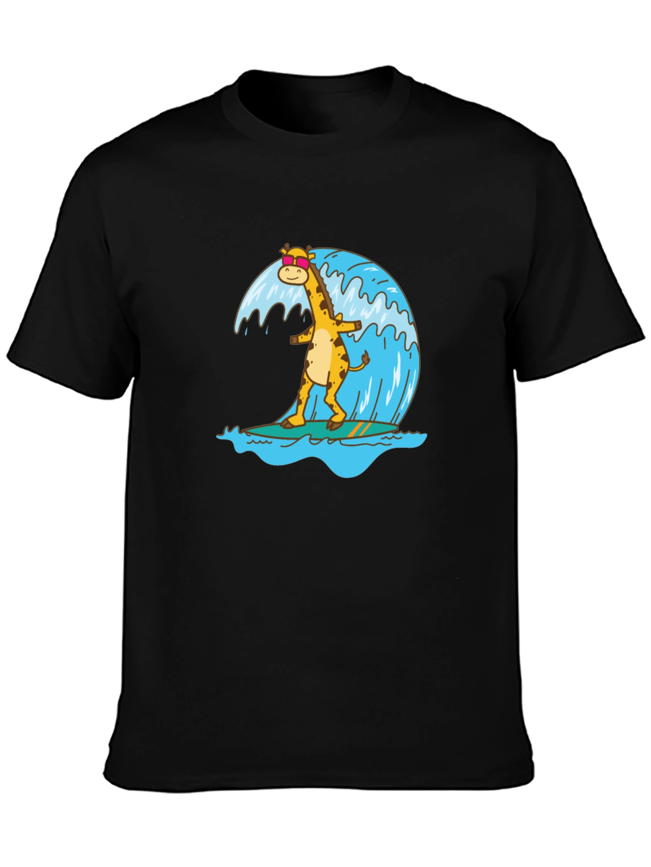 Surfing Giraffe Graphic Tee