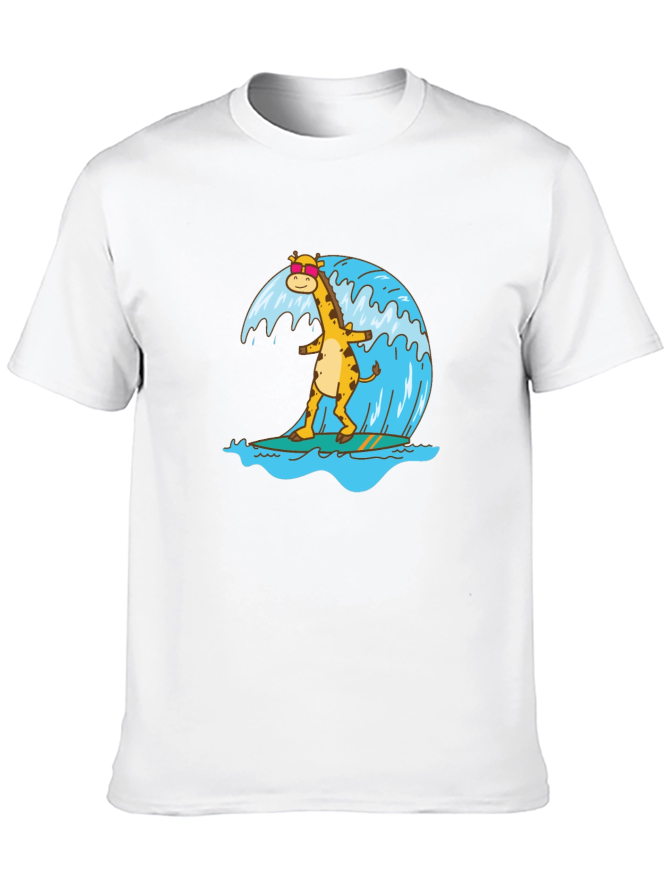 Surfing Giraffe Graphic Tee