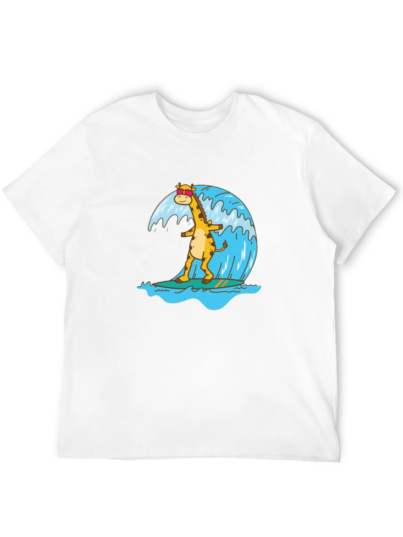 Surfing Giraffe Graphic Tee