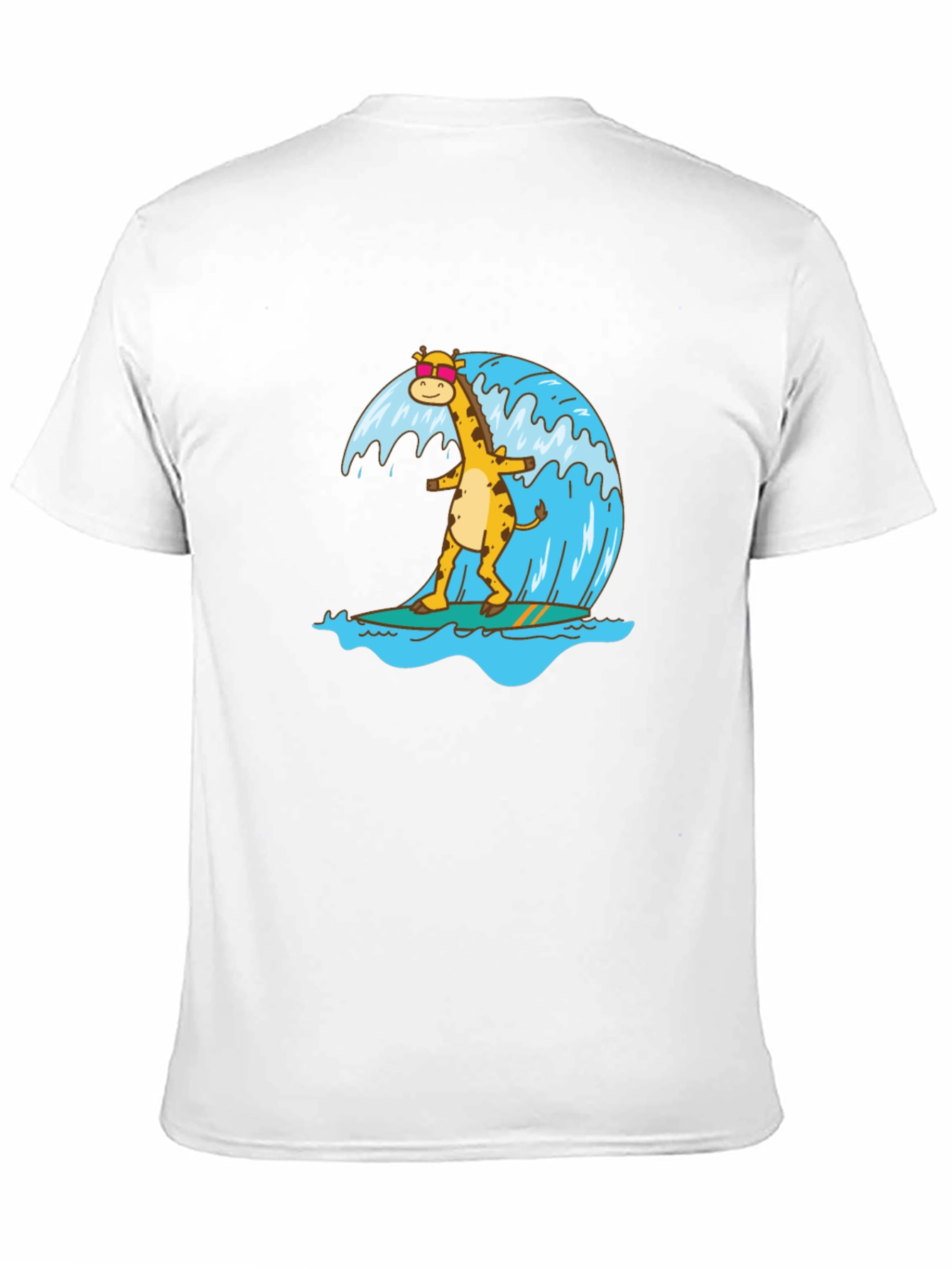 Surfing Giraffe Graphic Tee