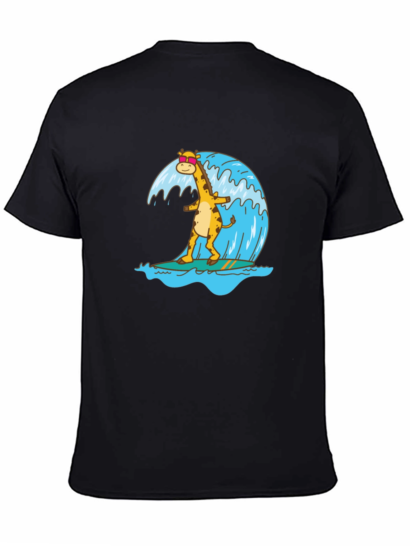 Surfing Giraffe Graphic Tee
