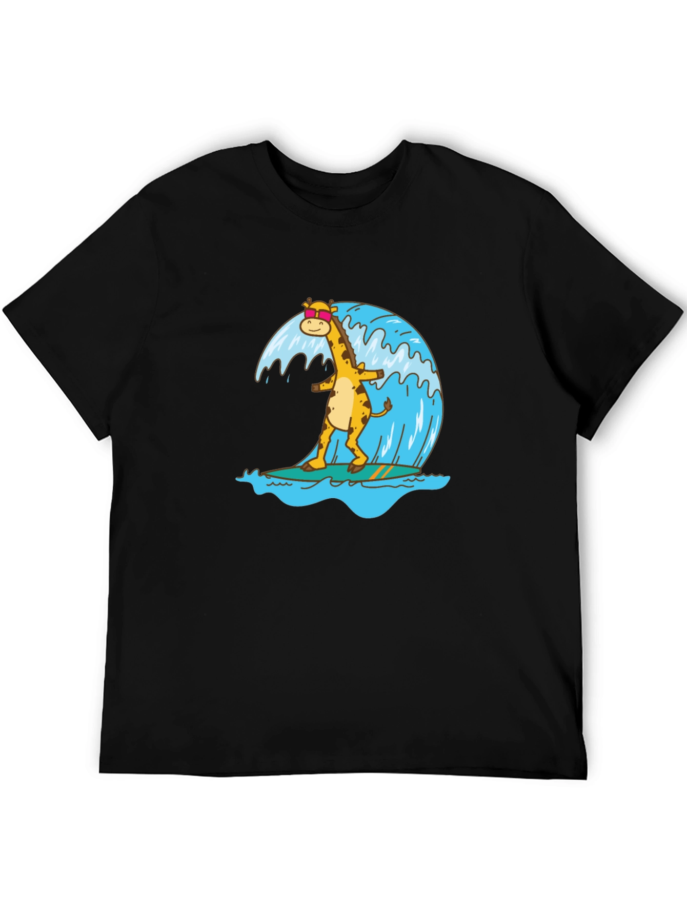 Surfing Giraffe Graphic Tee