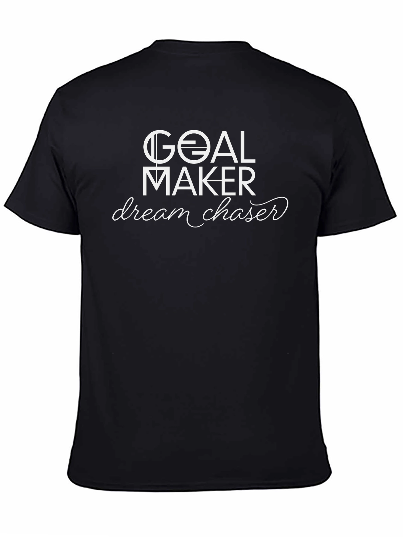Goal Maker Dream Chaser Black Graphic T-Shirt