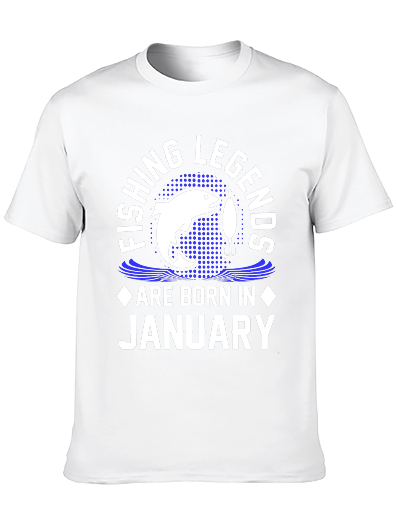 Fishing Legends Born in January - Graphic T-Shirt