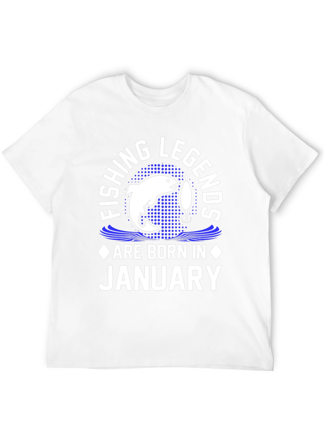 Fishing Legends Born in January - Graphic T-Shirt